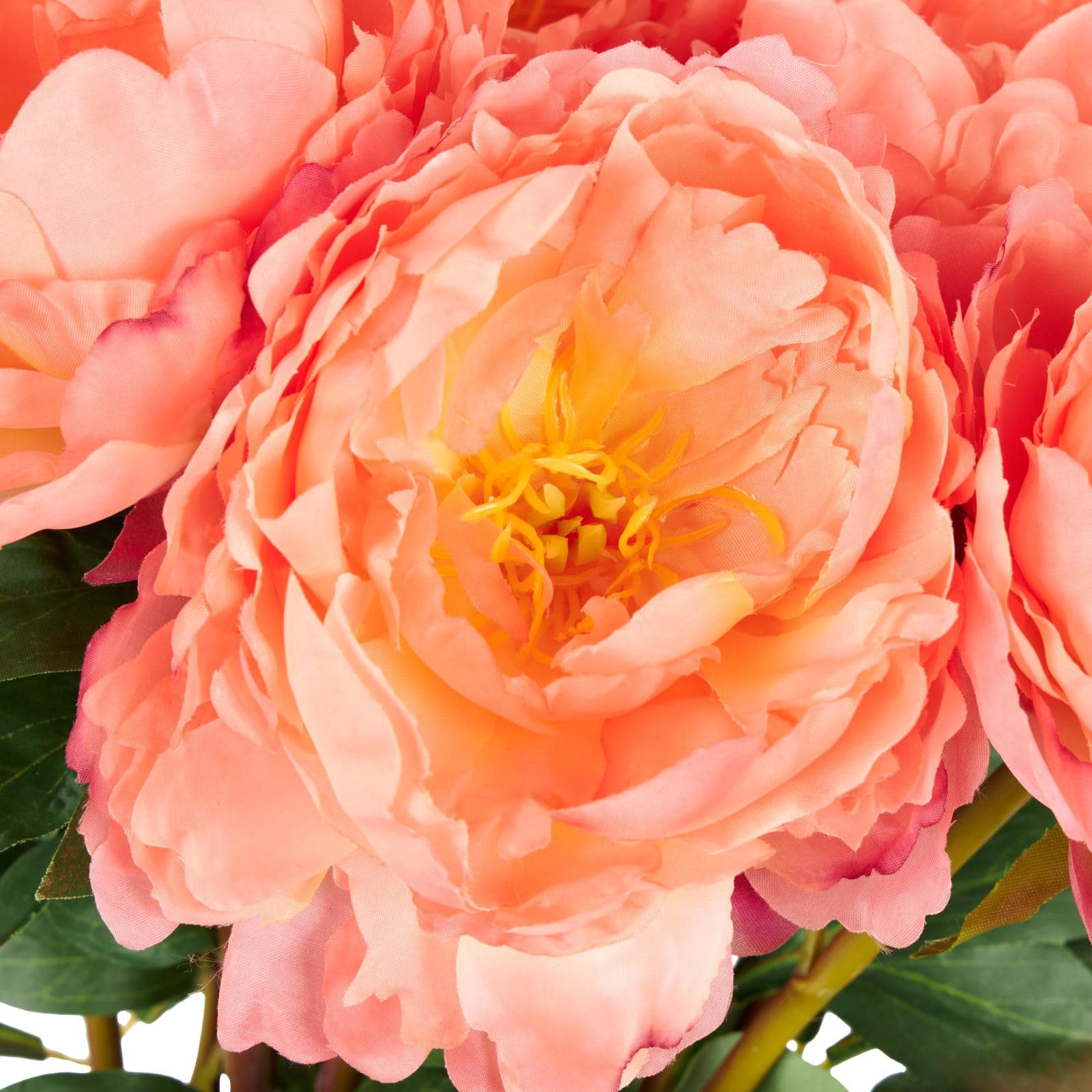 31" Orange Peony Artificial Flower Stem, 8ct.