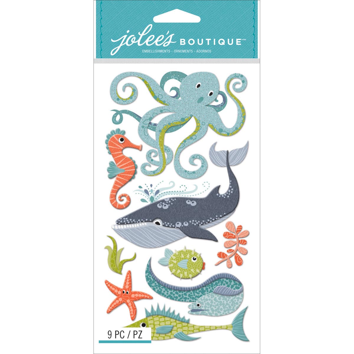 Jolee's Boutique® Le Grande Dimensional Ocean Animals Stickers | Michaels