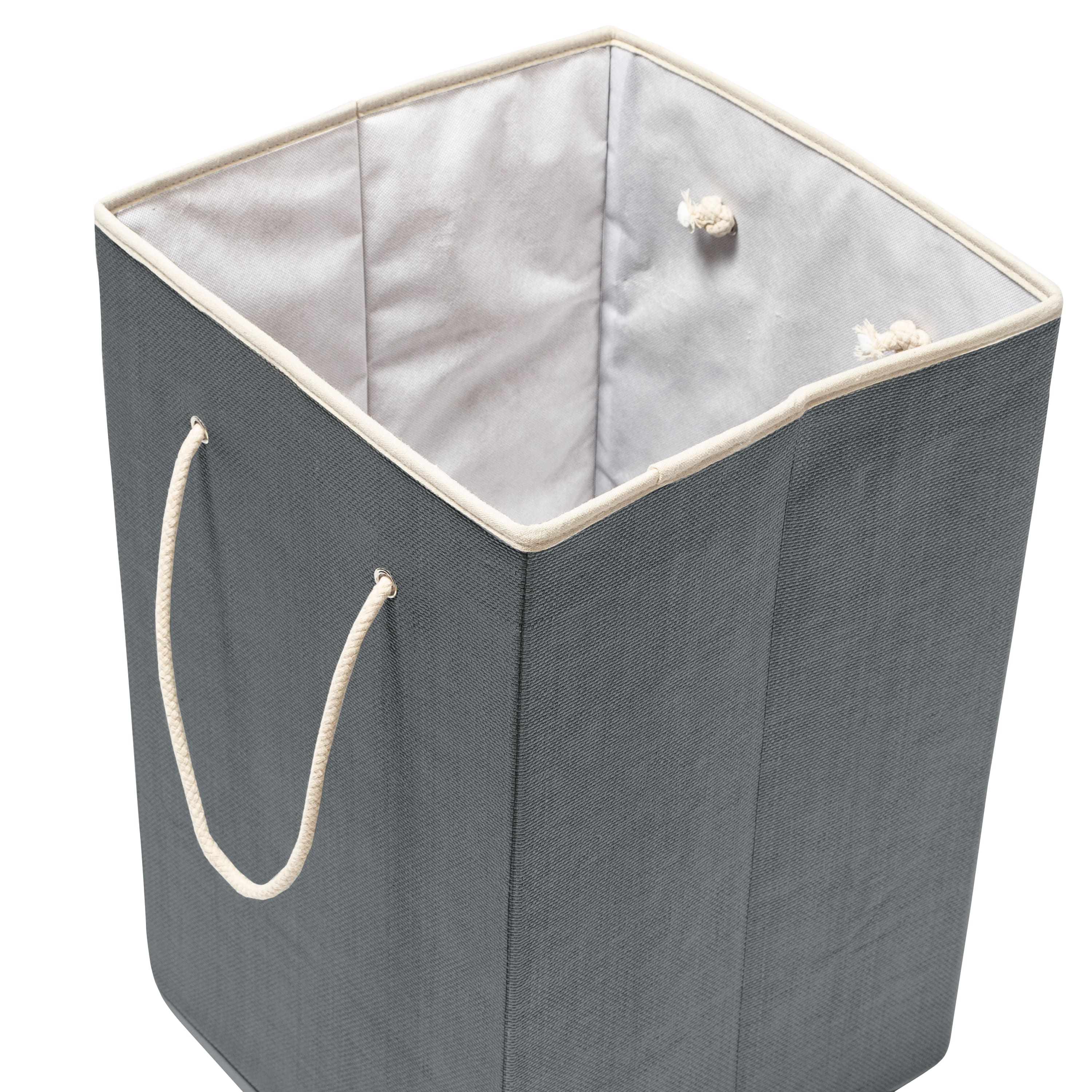 Honey Can Do Gray Large Square Hamper