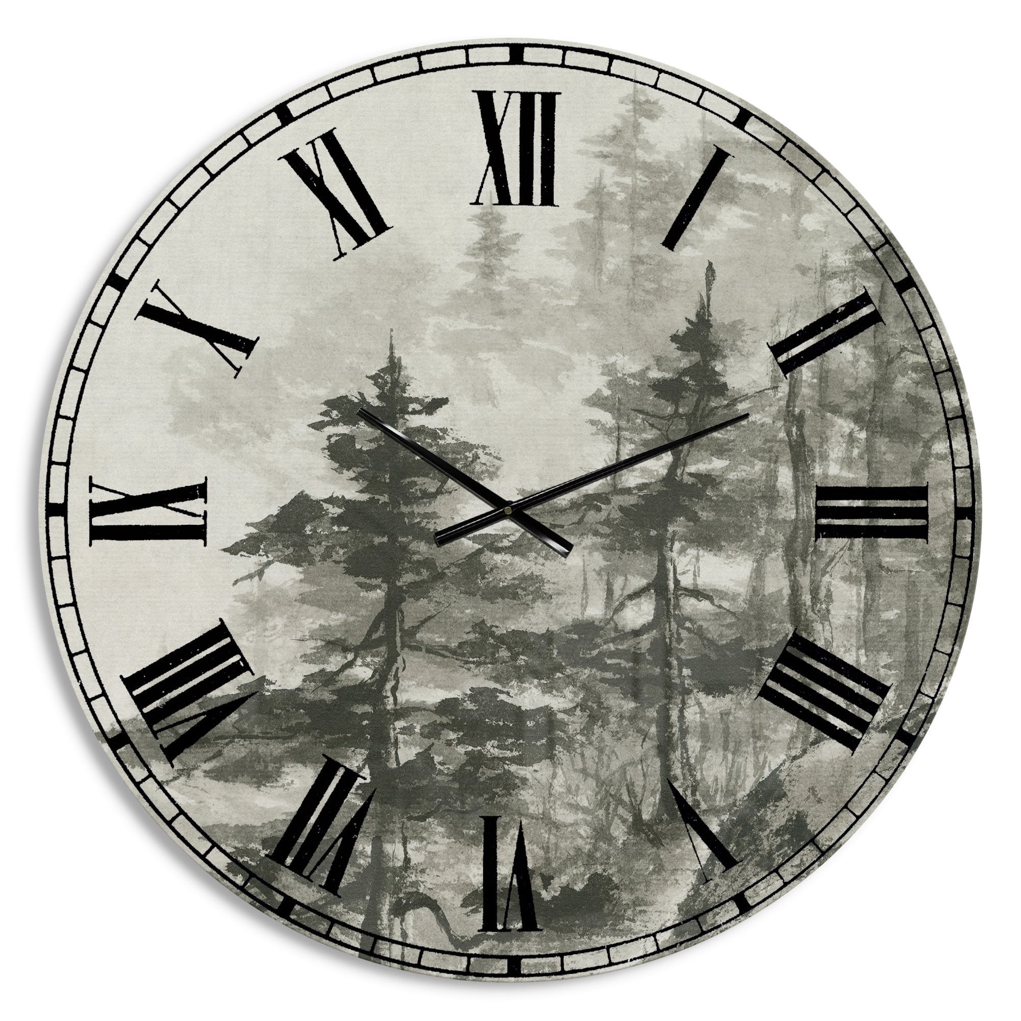 Designart 'Asian Forest Cabin Wall Clock