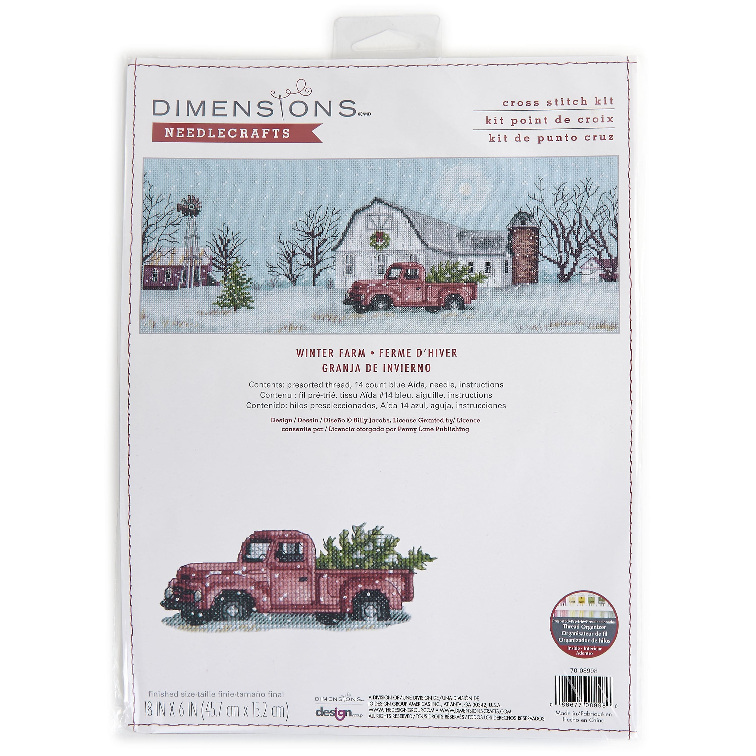 Dimensions&#xAE; Winter Farm Counted Cross Stitch Kit
