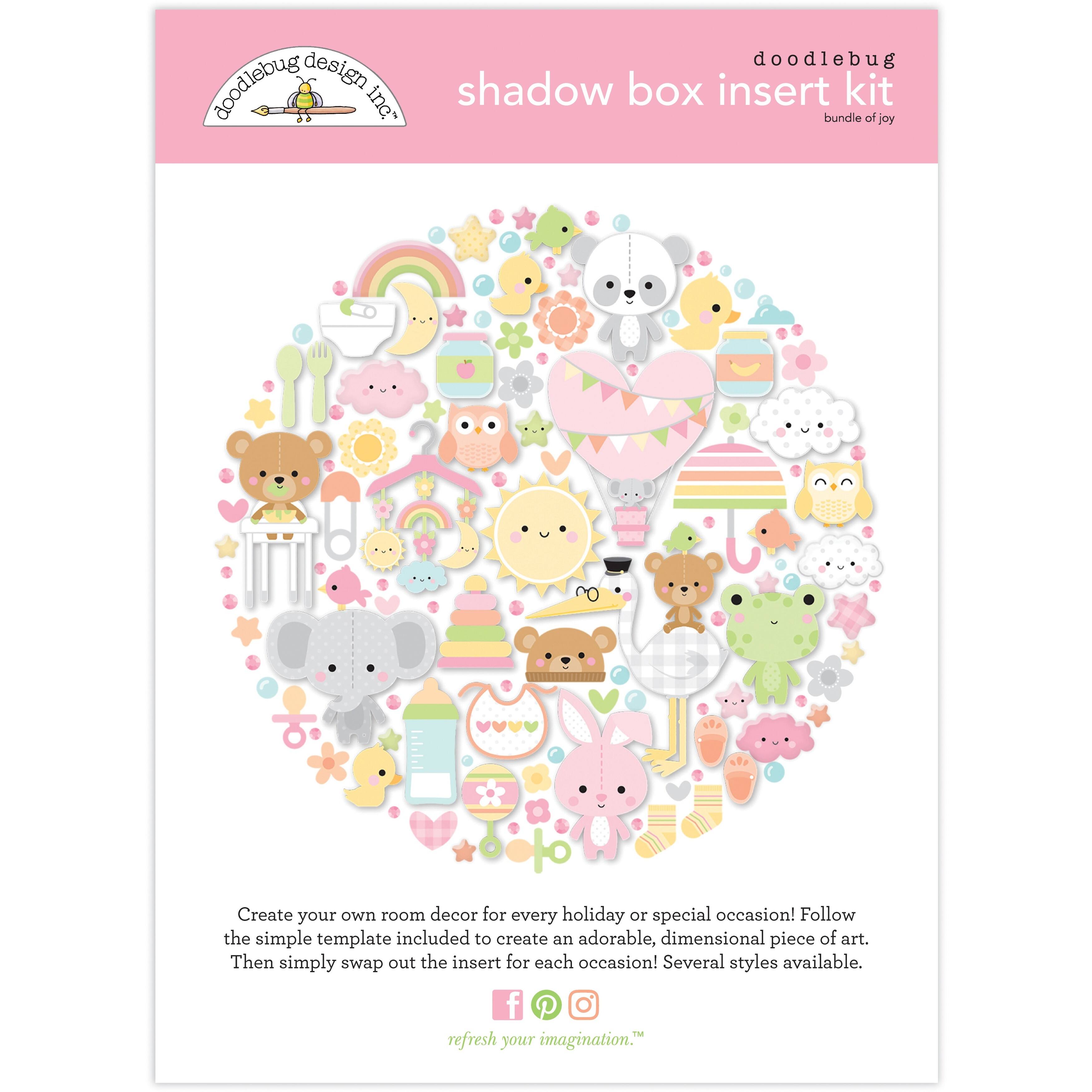 Doodlebug Design Inc.™ Bundle Of Joy Shadow Box Insert Kit Michaels