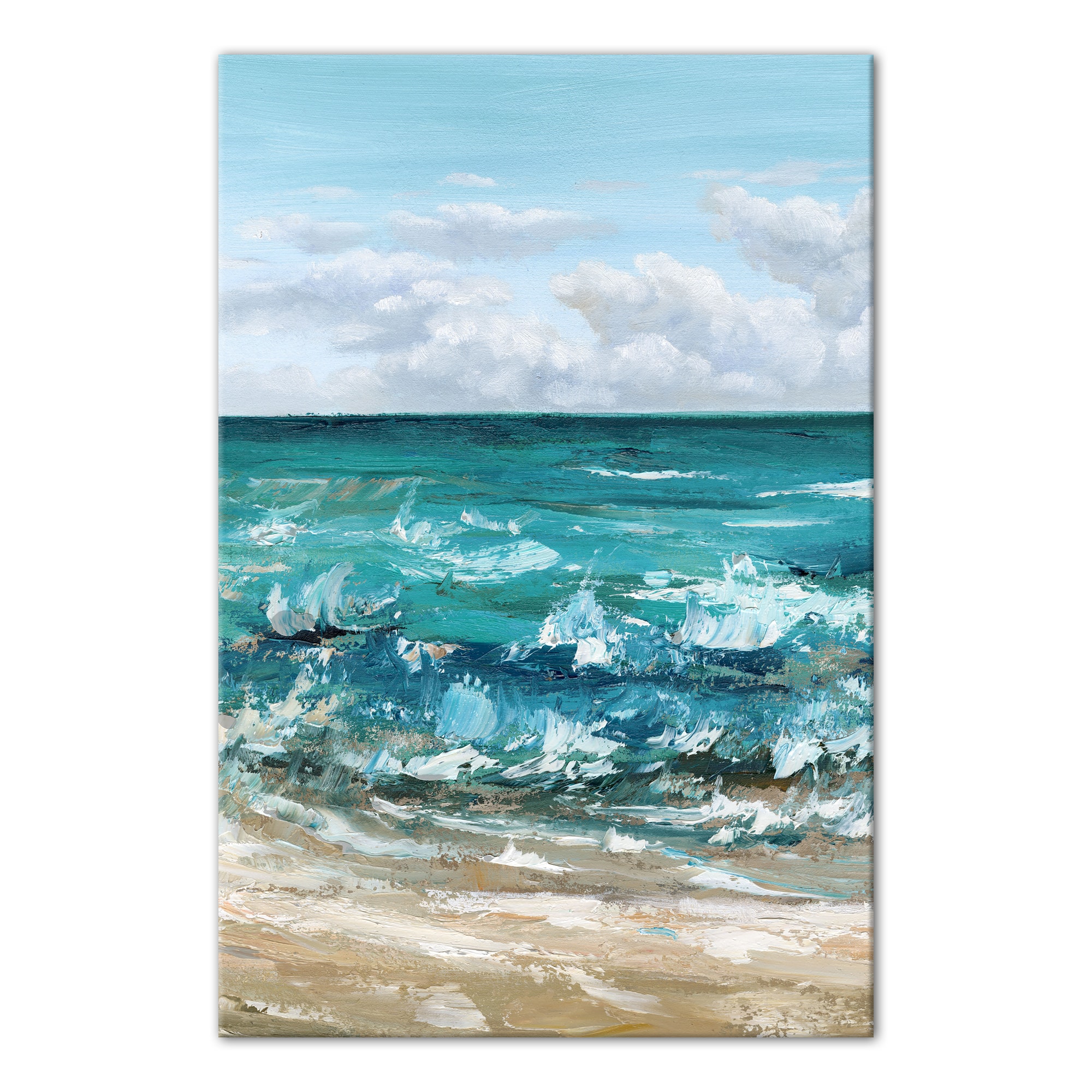 Crashing Waves 24" x 36" Canvas Wall Art