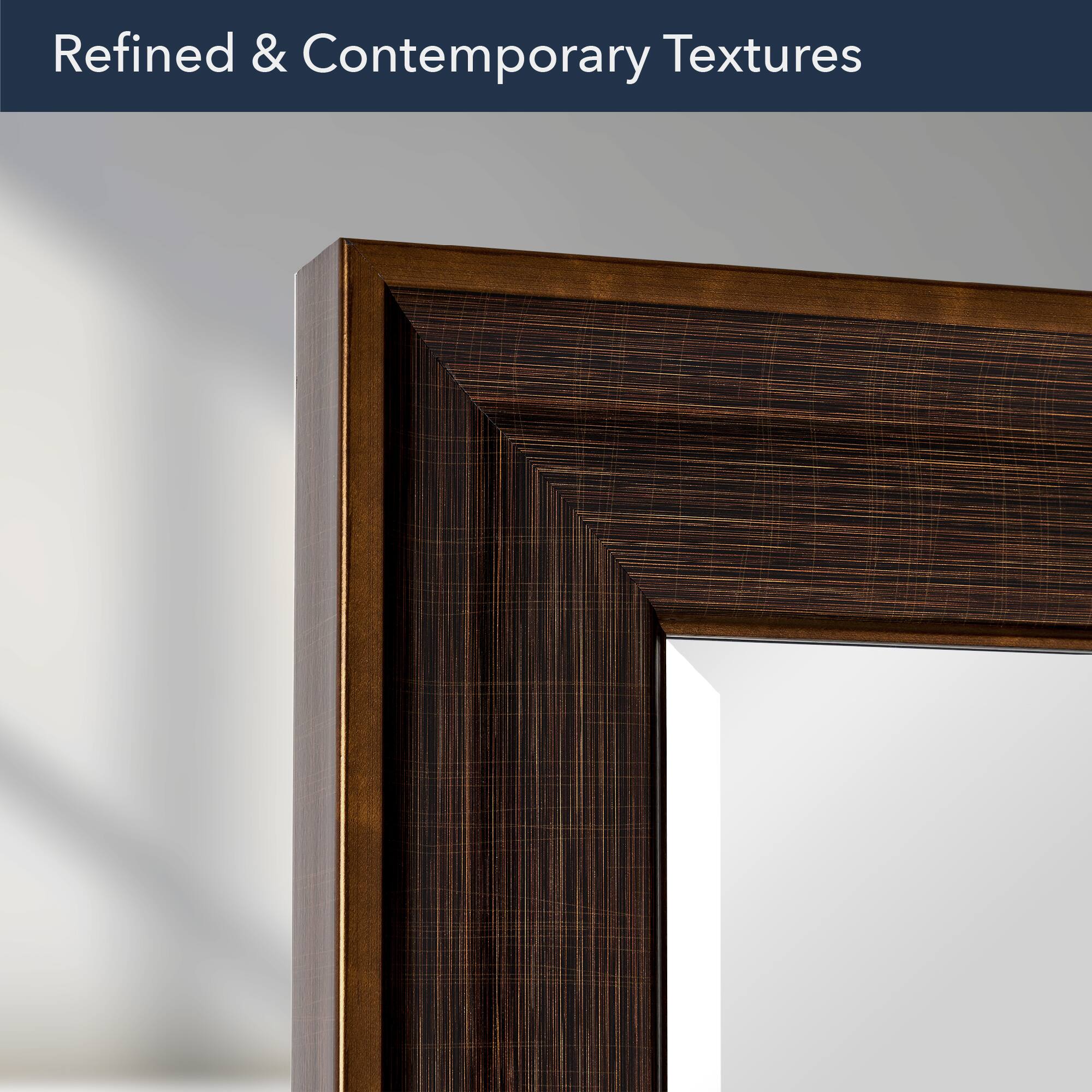 Head West&#xAE; 34&#x22; Oil Rubbed Bronze Framed Beveled Vanity Wall Mirror