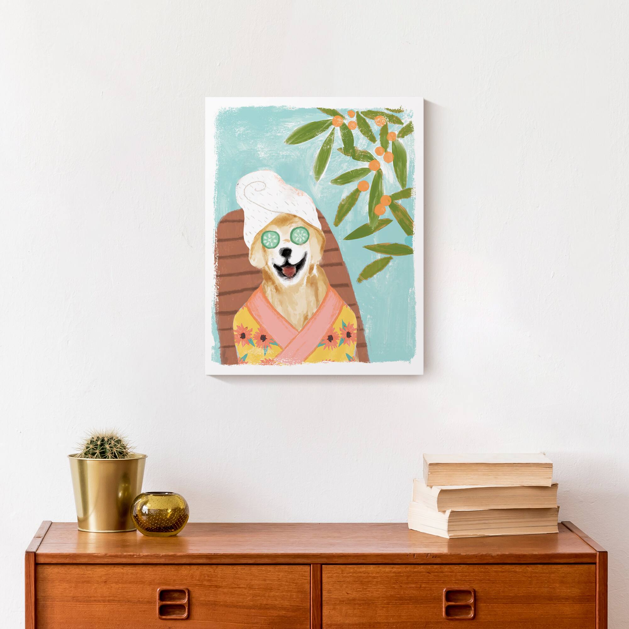 Spa Dog 9 Canvas Wall Art