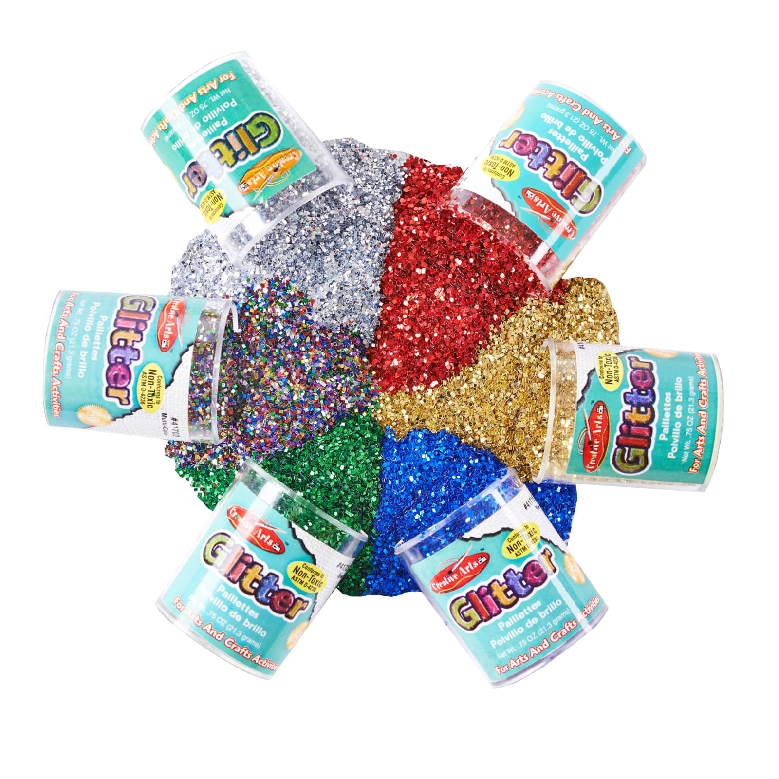 Charles Leonard Glitter Sets, 3 Packs of 6