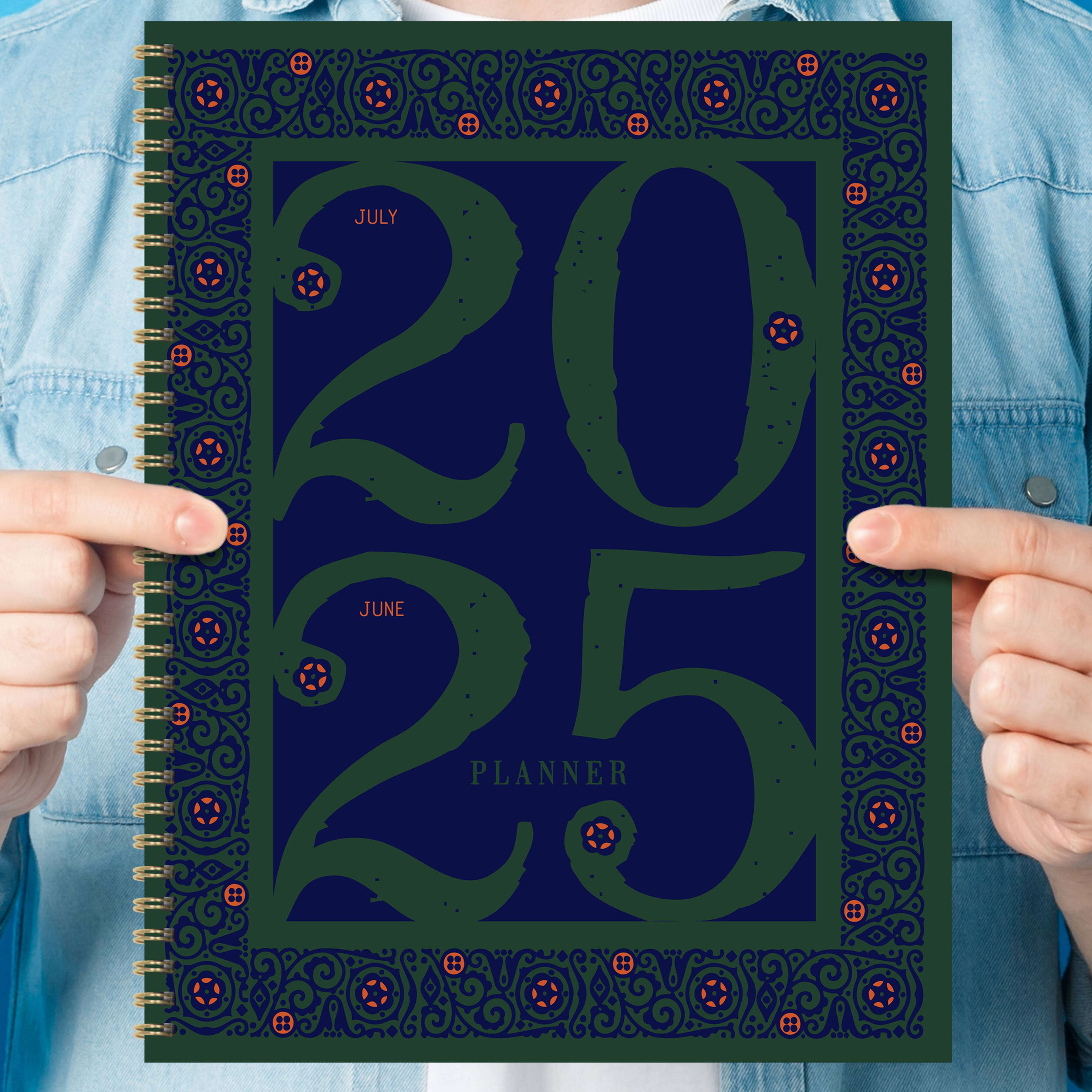 TF Publishing 2025 Large Renaissance Year Weekly Monthly Spiral Planner