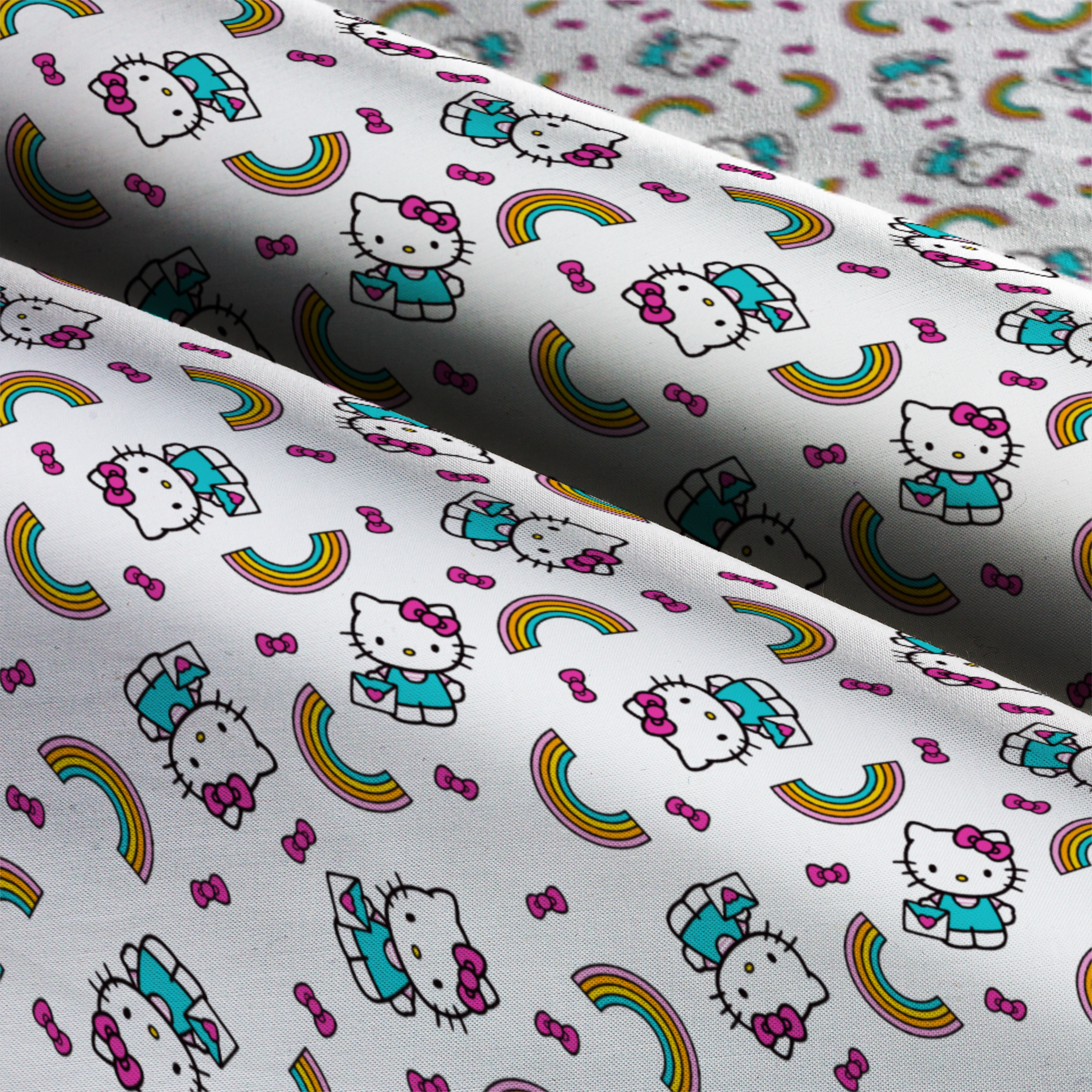 Hello Kitty® Rainbow Toss Cotton Fabric