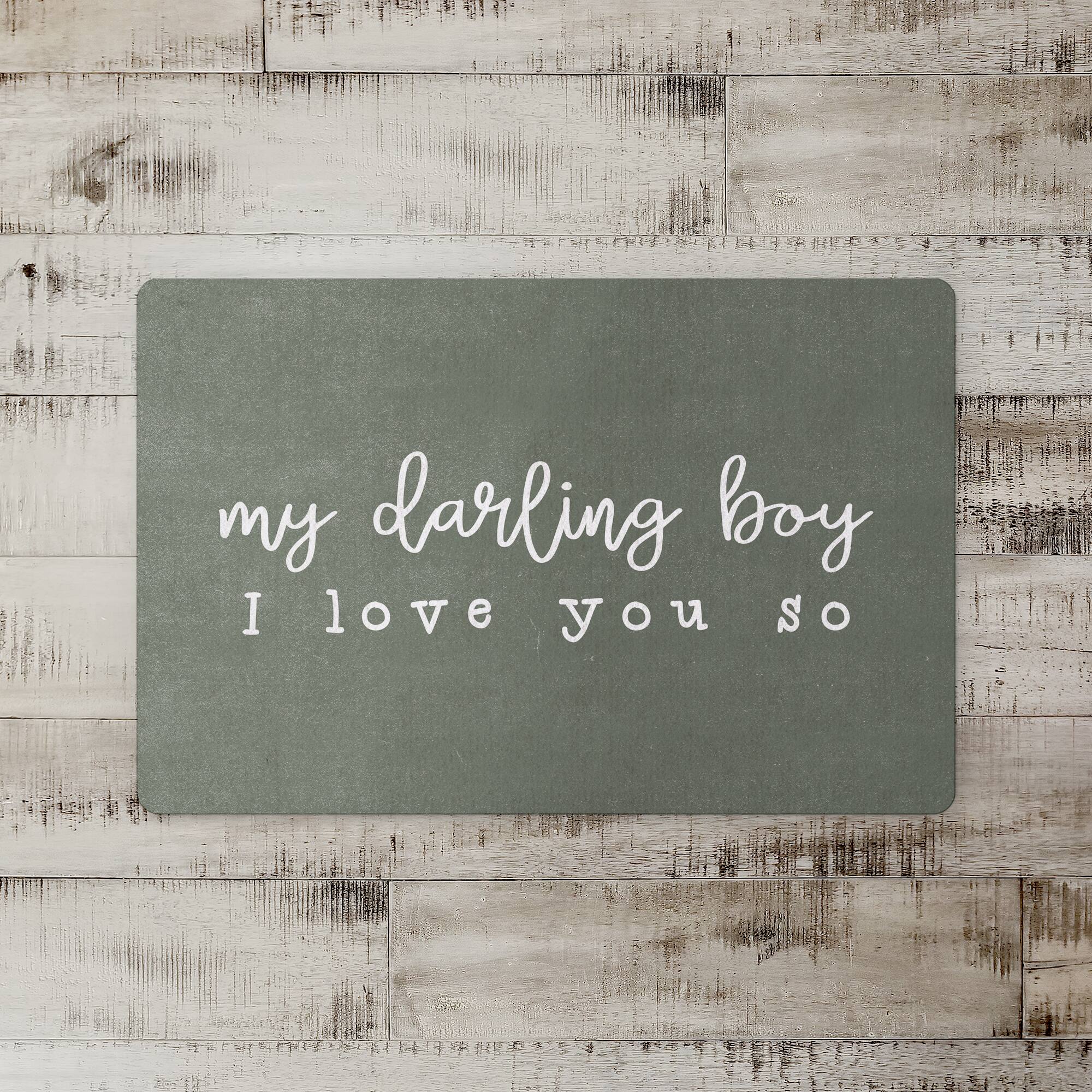 18" x 27" Darling Boy I Love You So Floor Mat