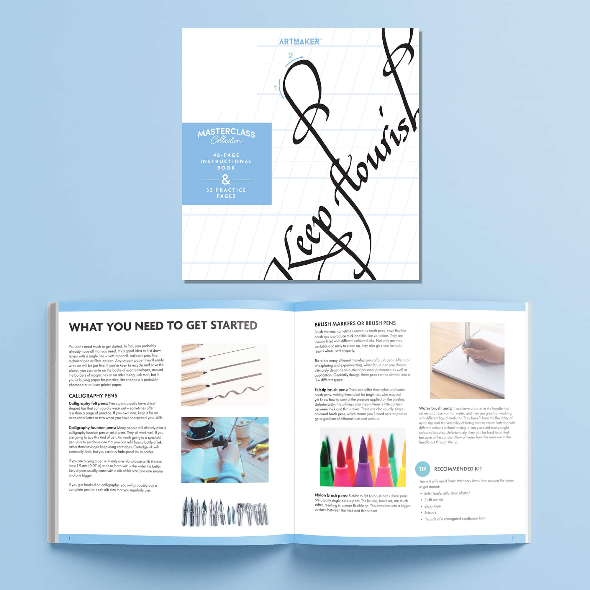Hinkler Art Maker Masterclass Collection Calligraphy Art Kit