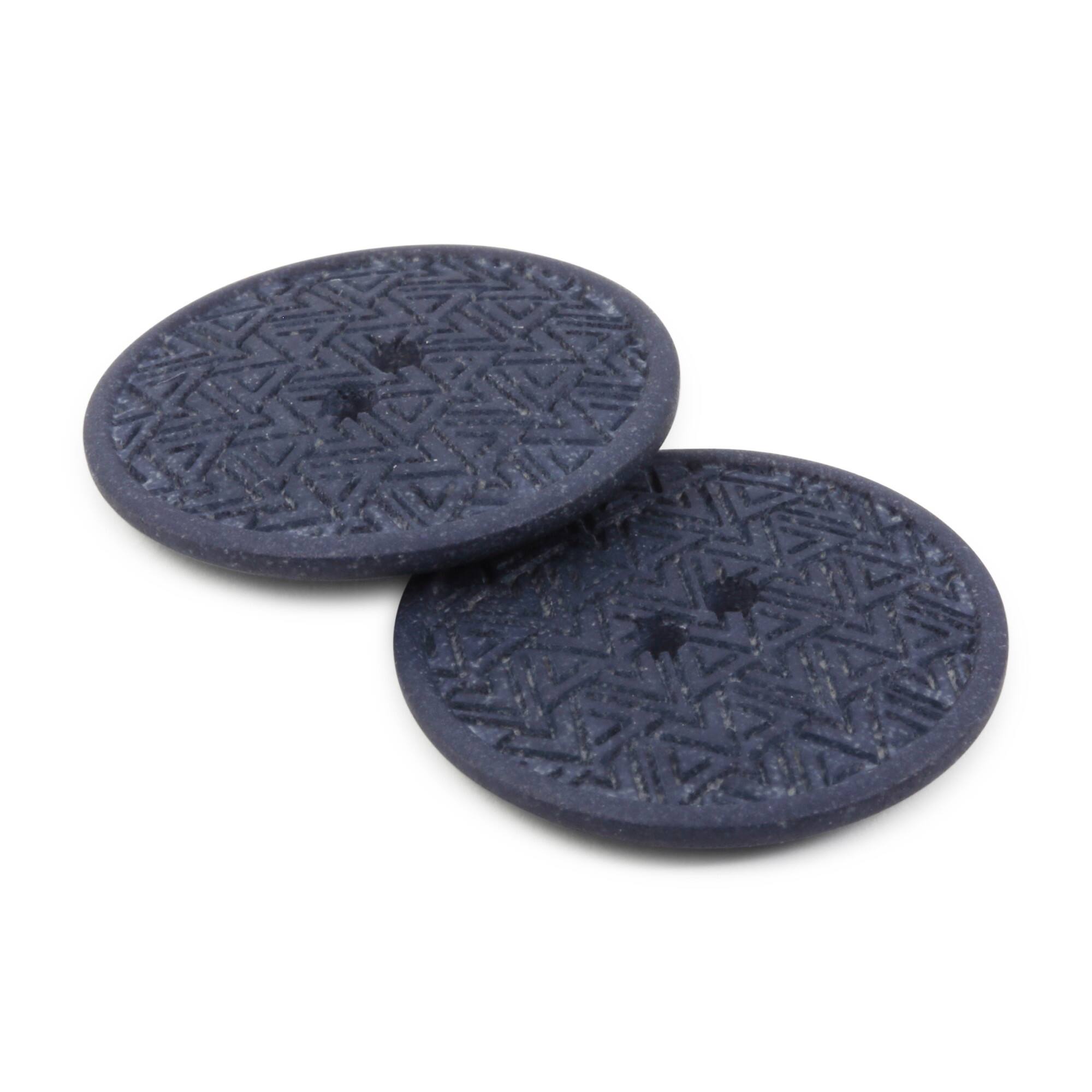 Dritz&#xAE; 20mm Recycled Hemp Geometric Round Button, 9ct.