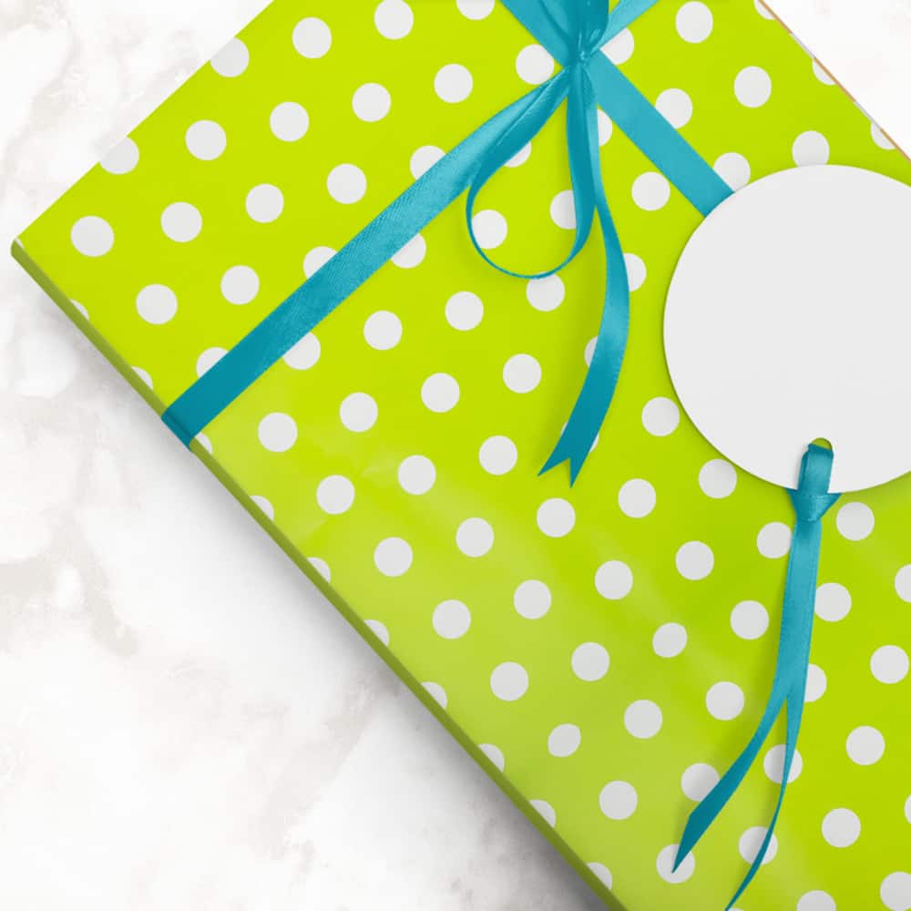 JAM Paper Polka Dot Gift Wrap
