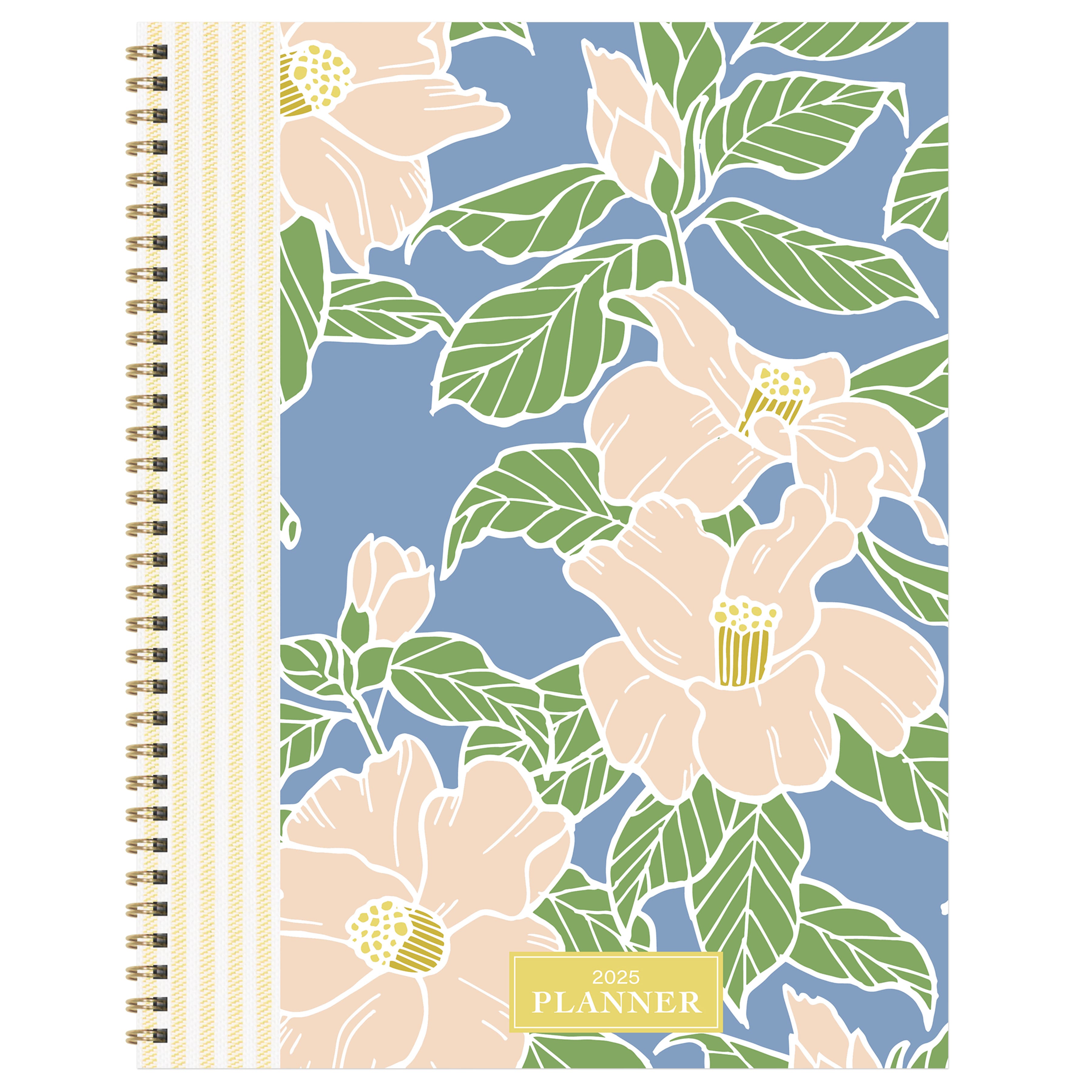 TF Publishing 2025 Large Gardenia Weekly Monthly Spiral Planner