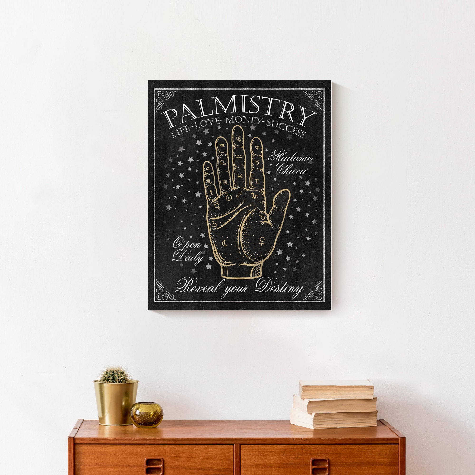 Palmistry Sign 8 16&#x22; x 20&#x22; Canvas Wall Art