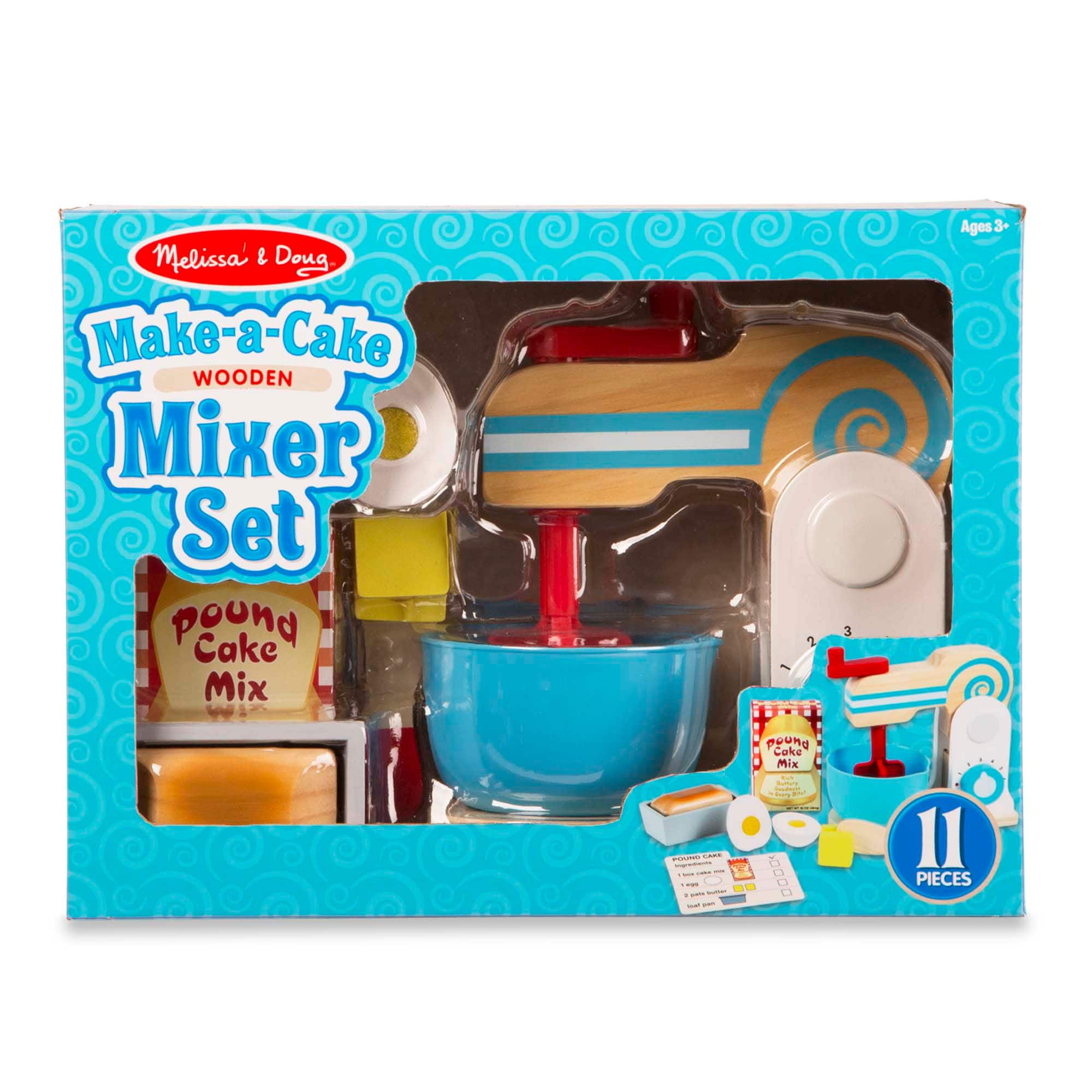 Melissa & Doug Wooden Make-a-cake Mixer Set (11pc) - Play Food And Kitchen  Accessories : Target