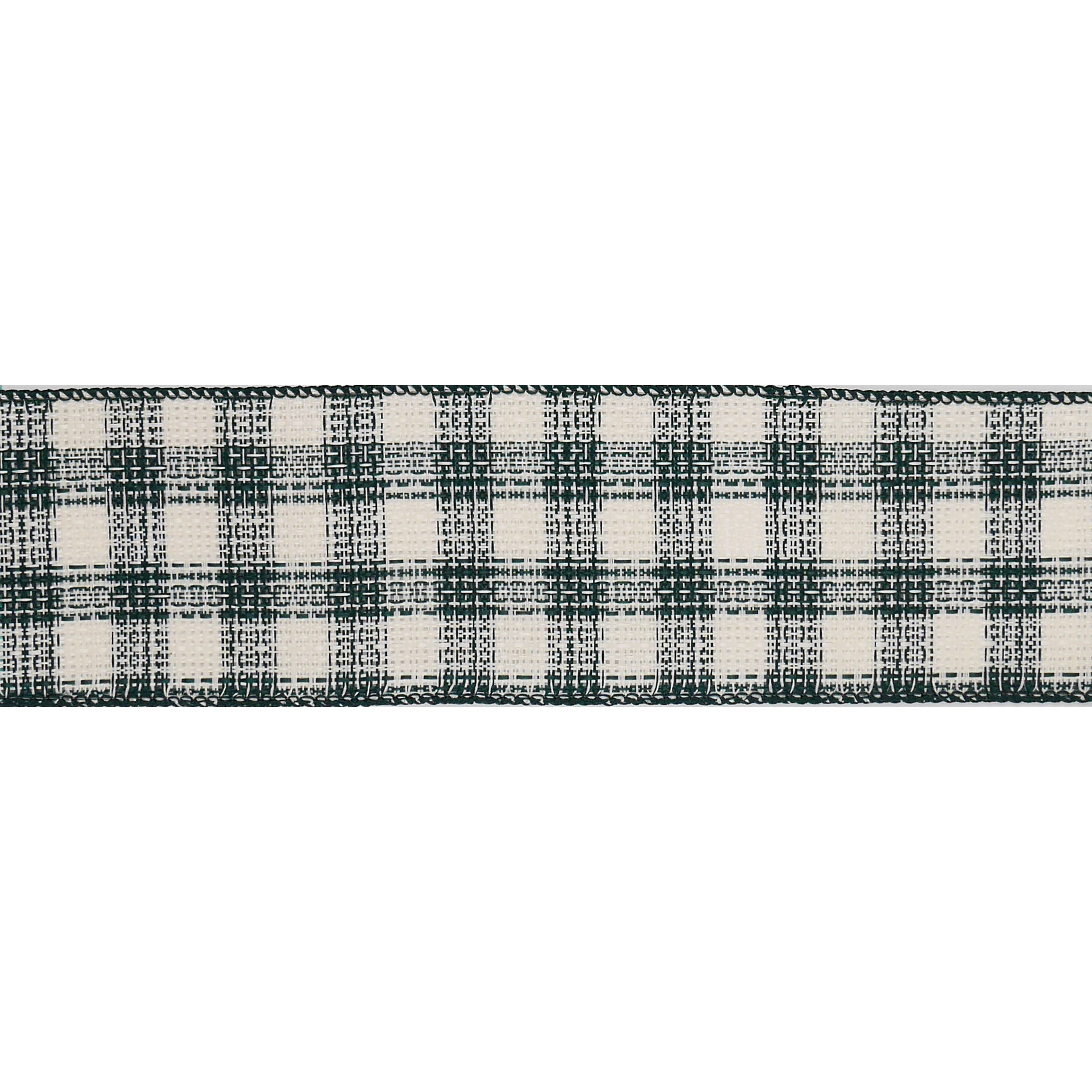 2.5&#x22; x 80ft. Green Check Wired Jumbo Ribbon by Celebrate It&#xAE;