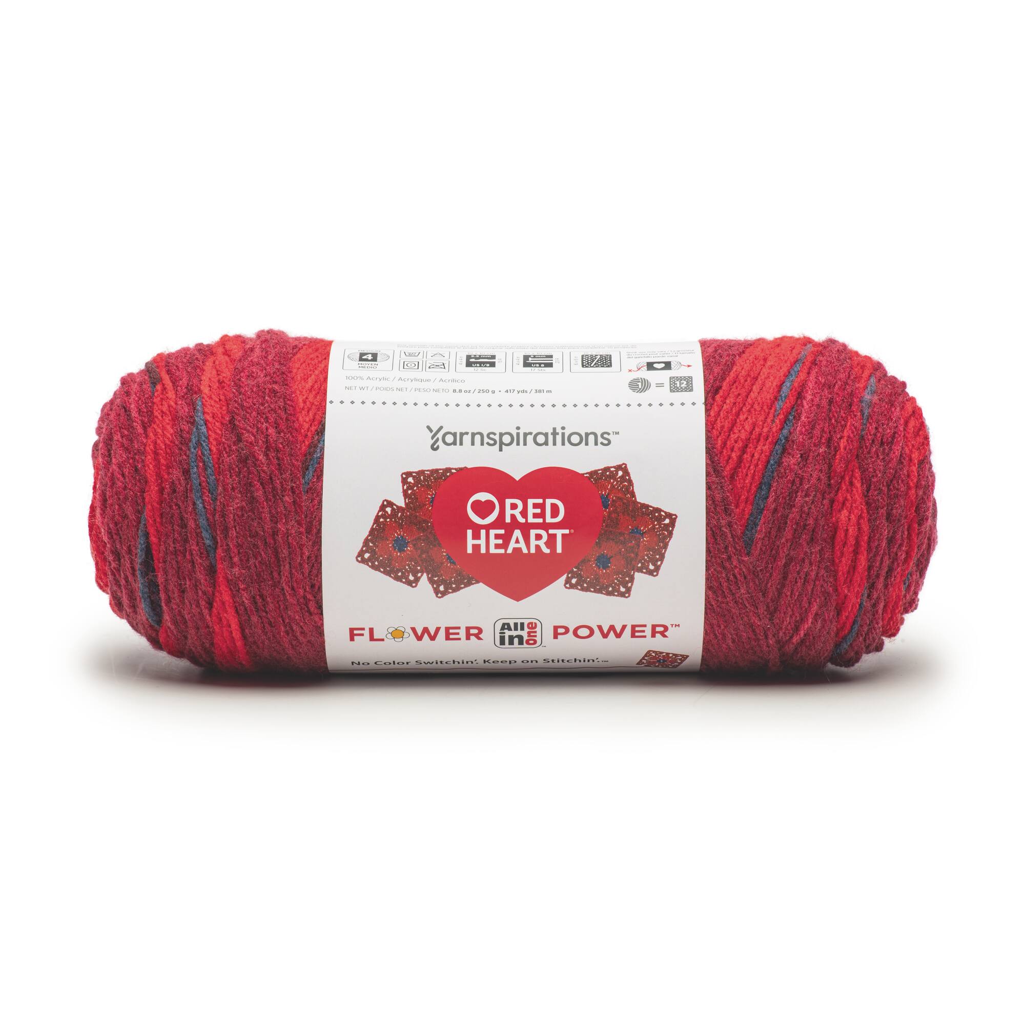 3 Pack Red Heart&#xAE; All In One Flower Power&#x2122; Yarn