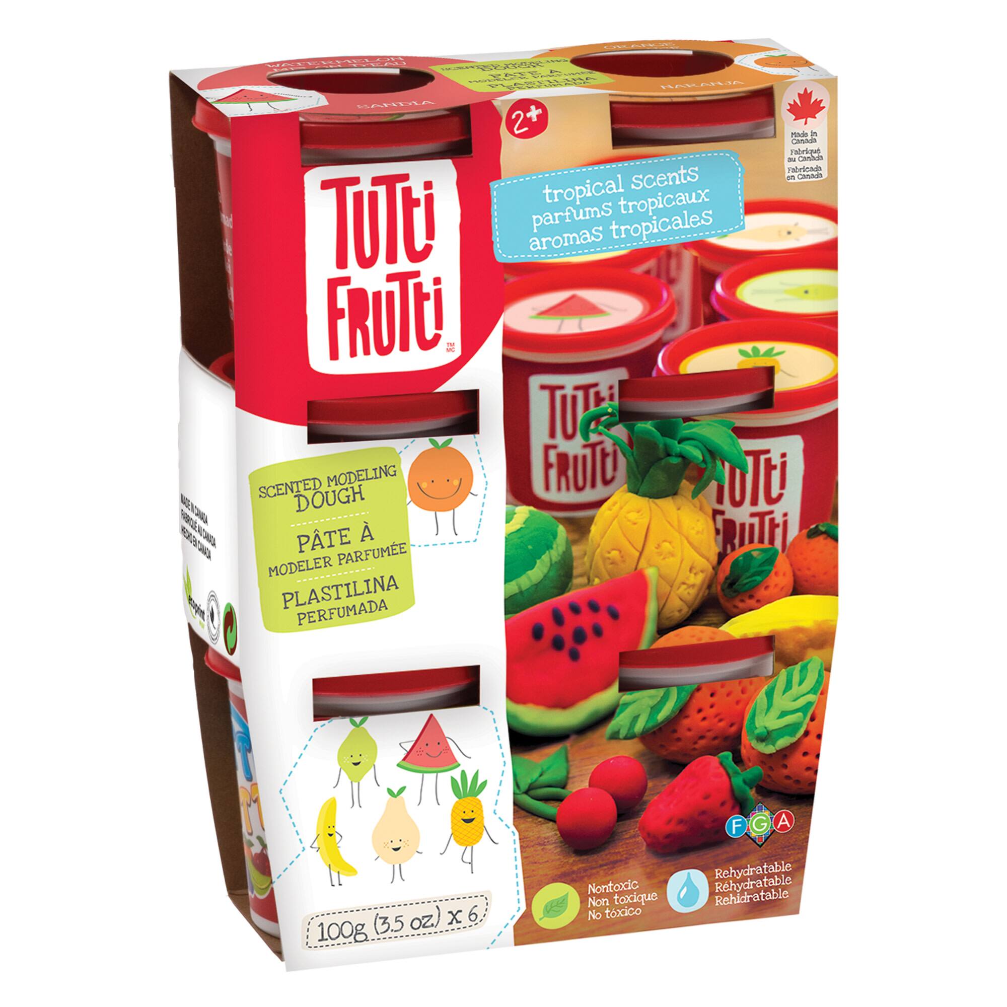 Tutti Frutti® Tropical Scented Modeling Dough Tubs