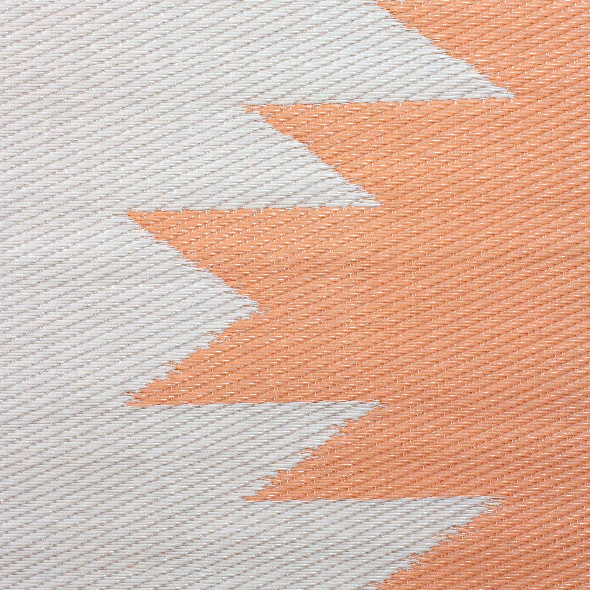 Orange & Beige Aztec Print Outdoor Area Rug, 4ft. x 6ft.