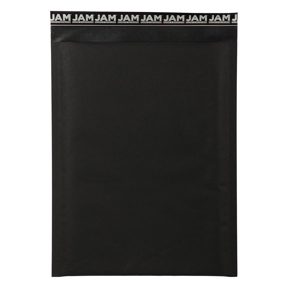 JAM Paper Black Kraft Bubble Lite Padded Mailers, 25ct.