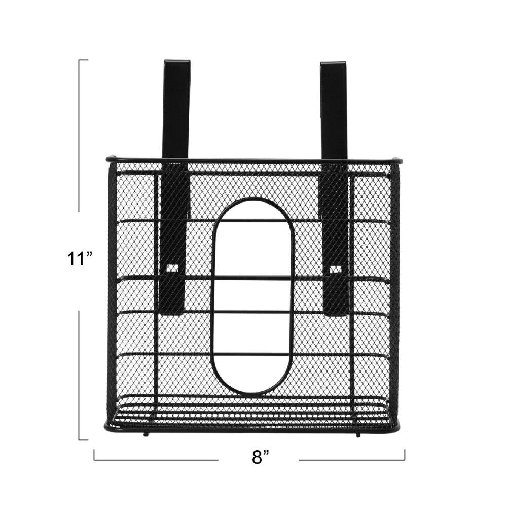 Household Essentials Over the Door Mesh Metal Basket