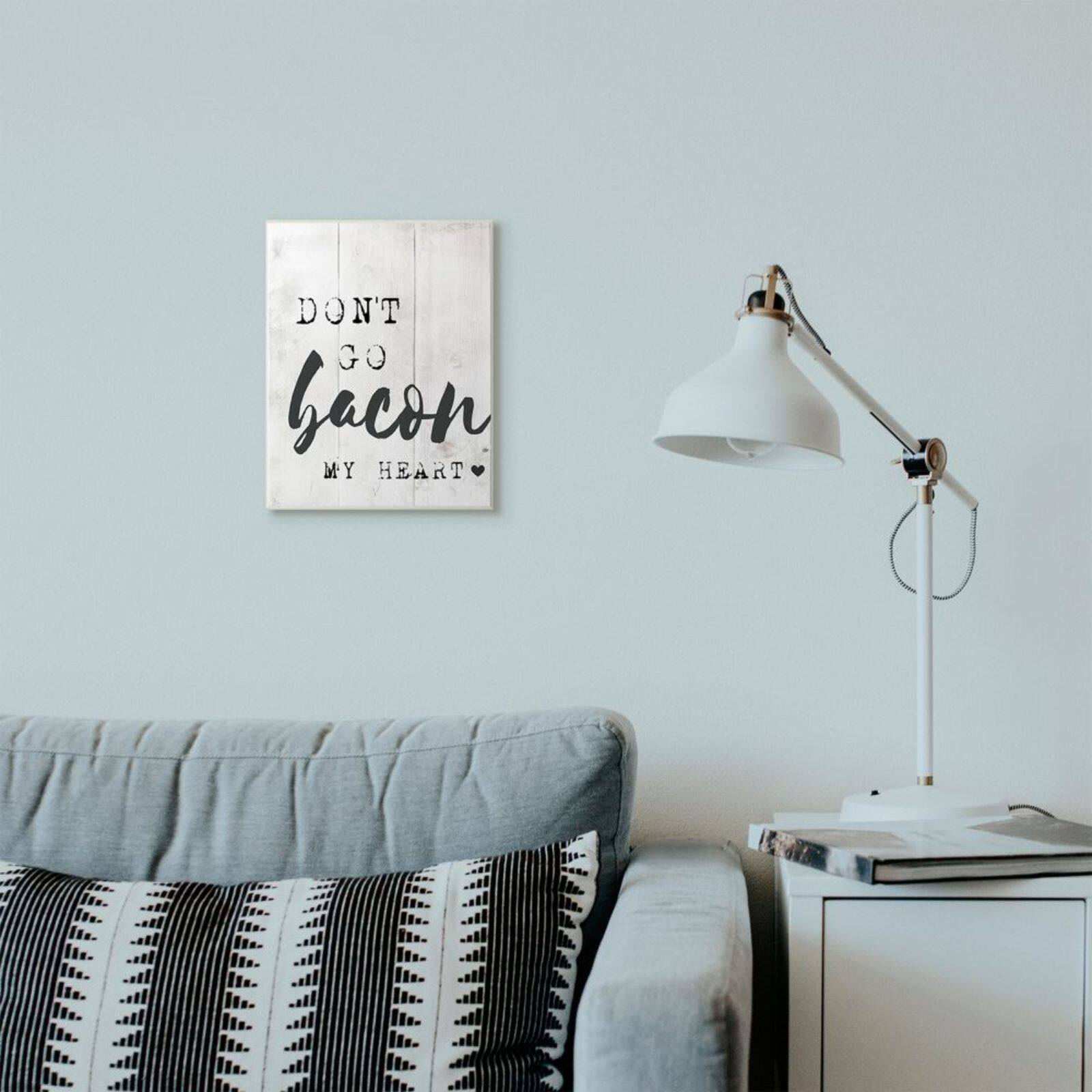 Stupell Industries Bacon My Heart Wall Plaque