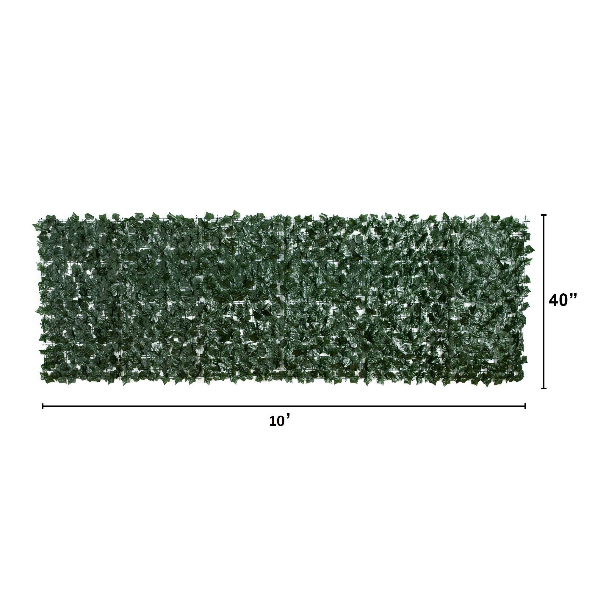 40" x 120" Artificial Ivy Privacy Fence Wall Screen