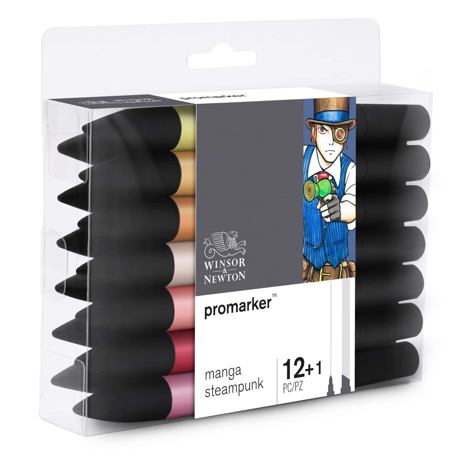 Winsor & Newton® ProMarker™ Manga Steampunk 13 Marker Set