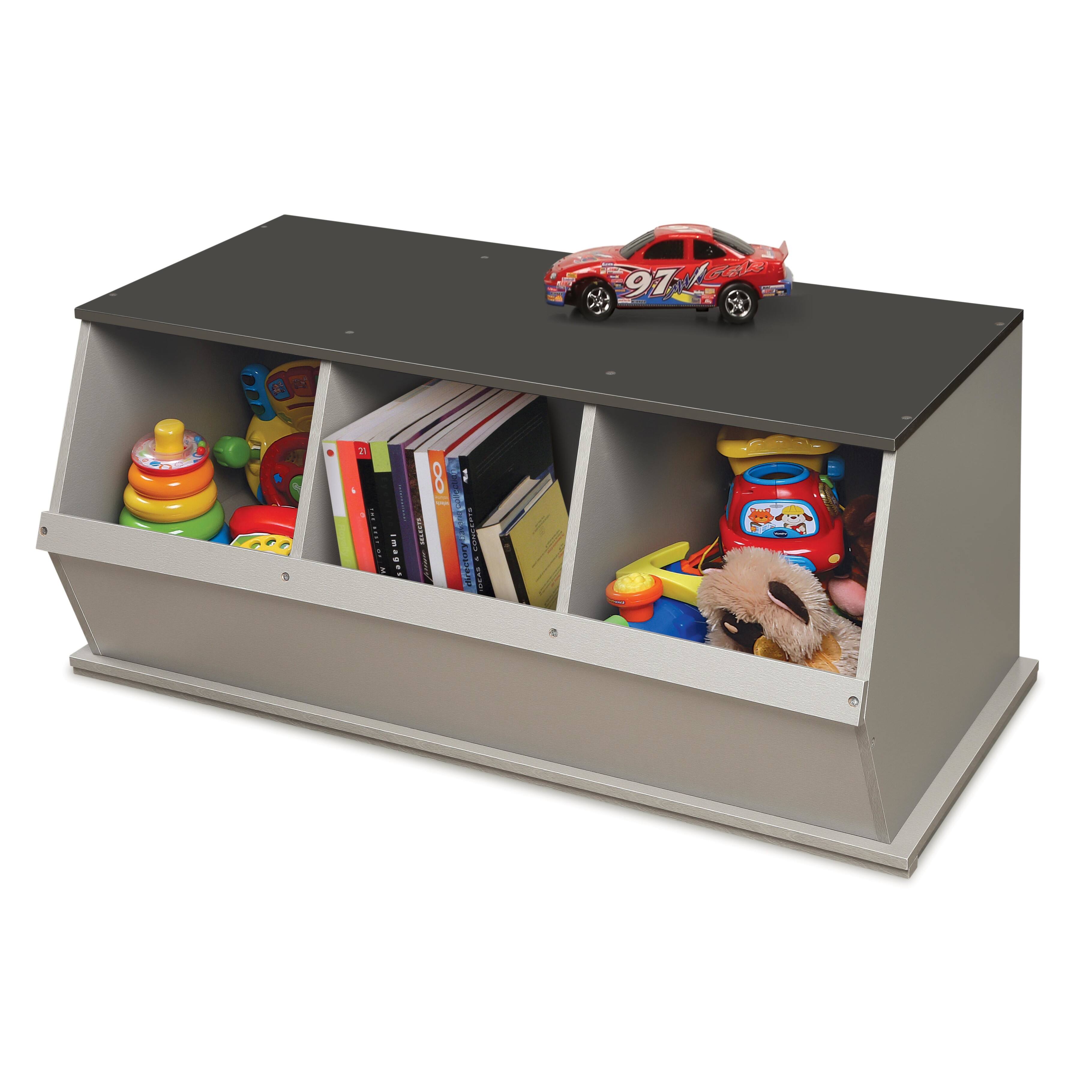 Badger Basket 3 Bin Stackable Storage Cubby