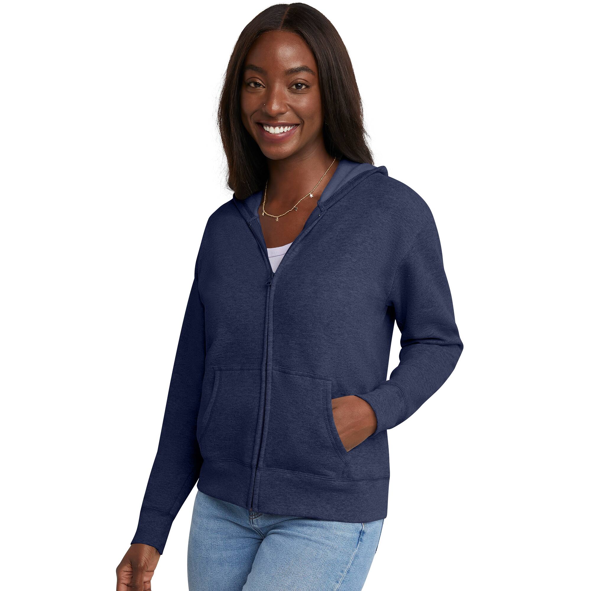 Hanes EcoSmart Full-Zip Women&#x27;s Hoodie
