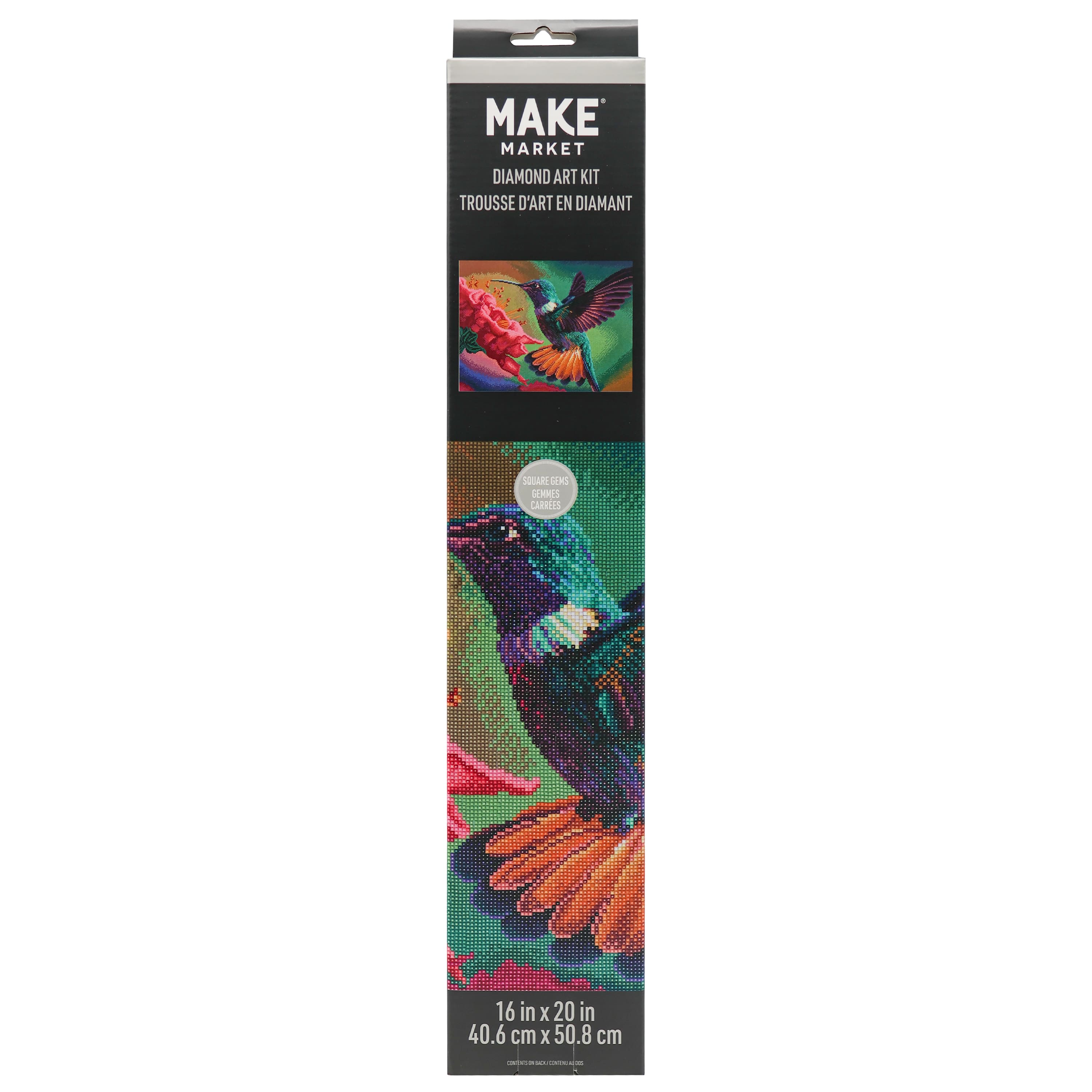 16" x 20" Hummingbird Diamond Art Kit by Make Market®