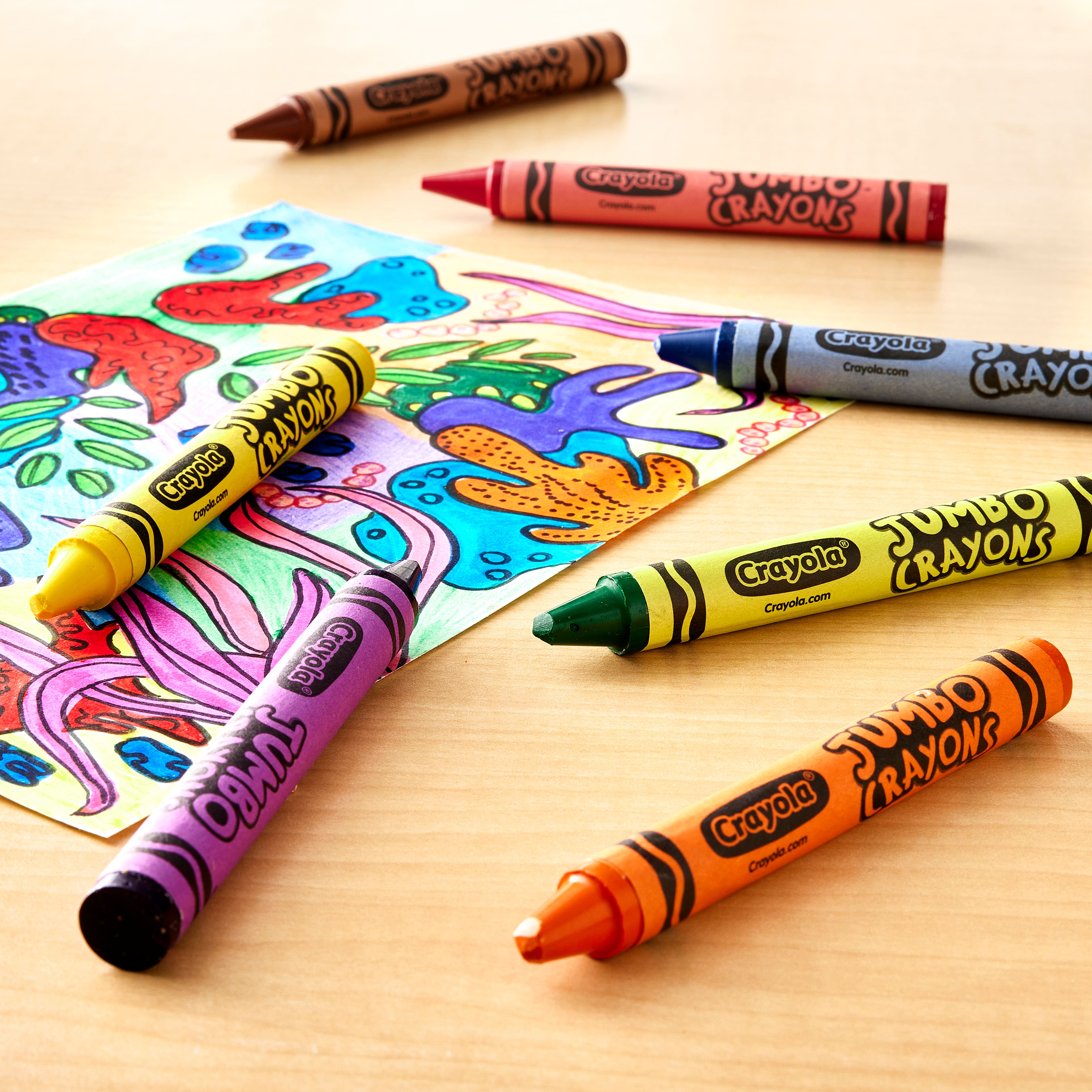Crayola Jumbo Crayons-8/Pkg 52-0389 - GettyCrafts