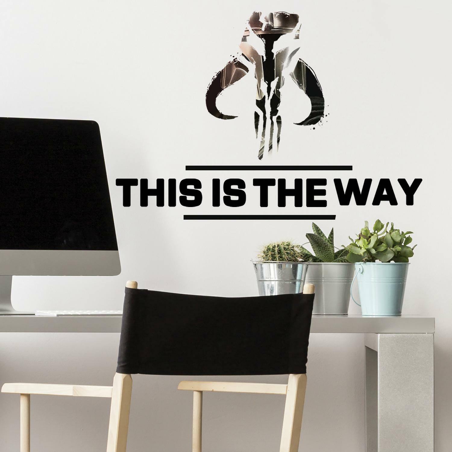 RoomMates Star Wars The Mandalorian This Is The Way Peel & Stick Wall Decals