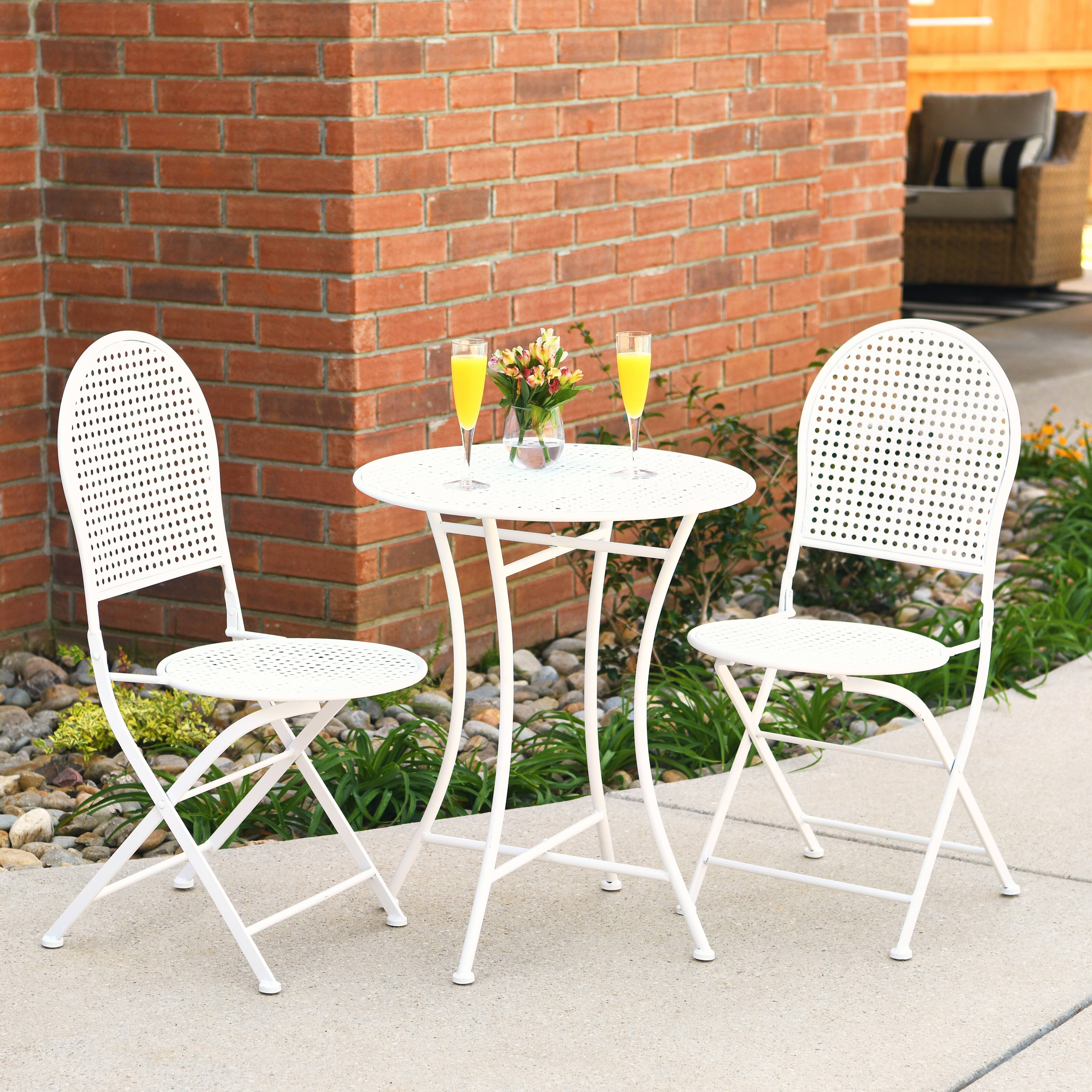 Hello Honey® Metal Cane Outdoor Bistro Patio Set