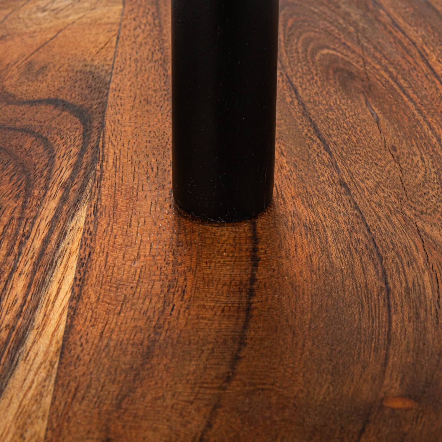 Hello Honey® 9" Round 2-Tier Acacia Wood & Metal Tray