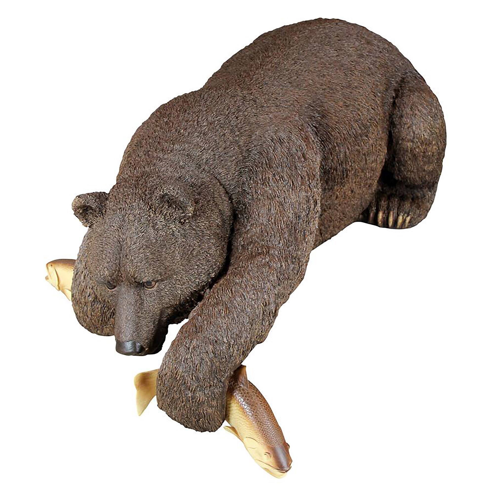 Design Toscano 17&#x22; Catch of the Day Grand Bear Sculpture