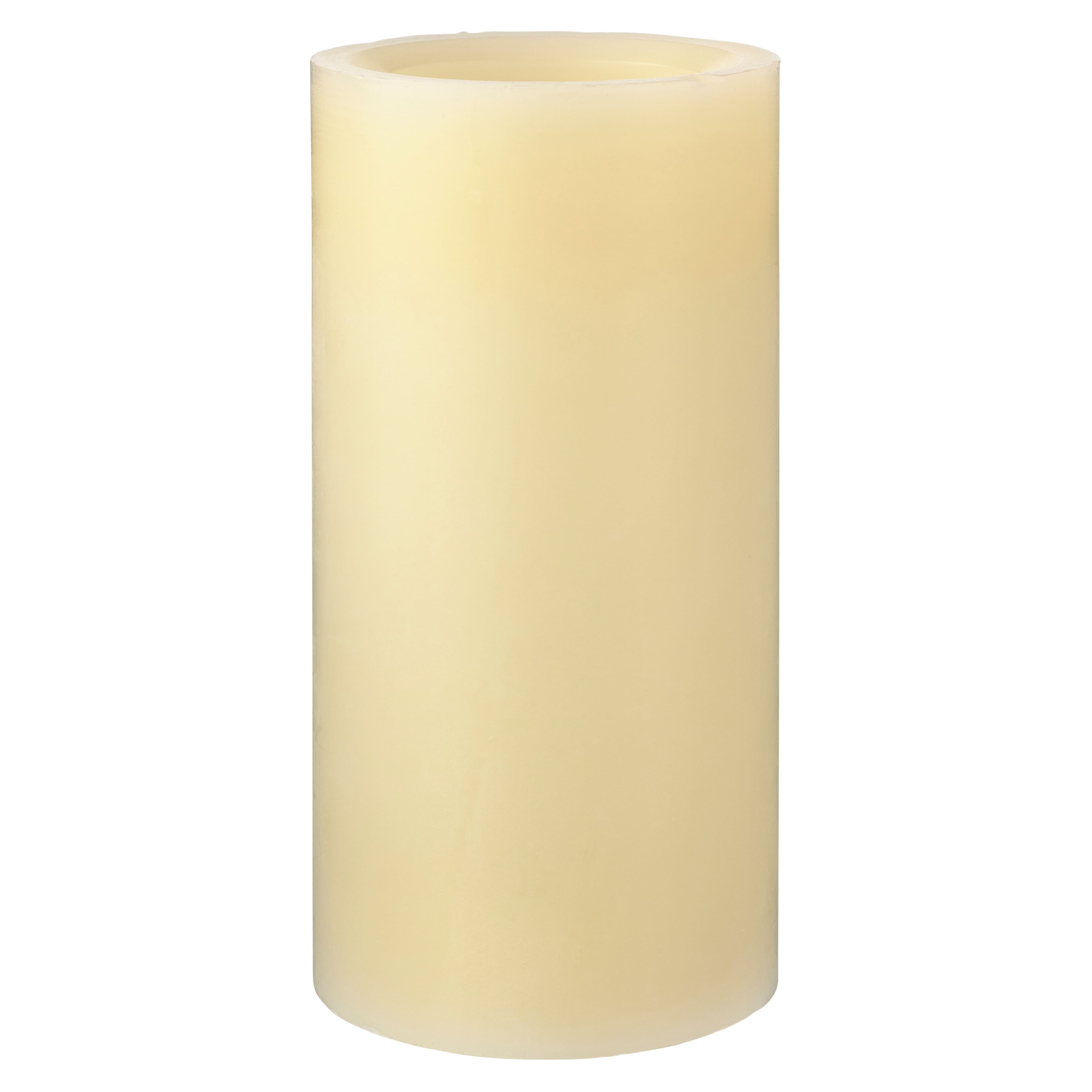 12 Pack: 3" x 6" Cream LED Wax Pillar Candle by Ashland®