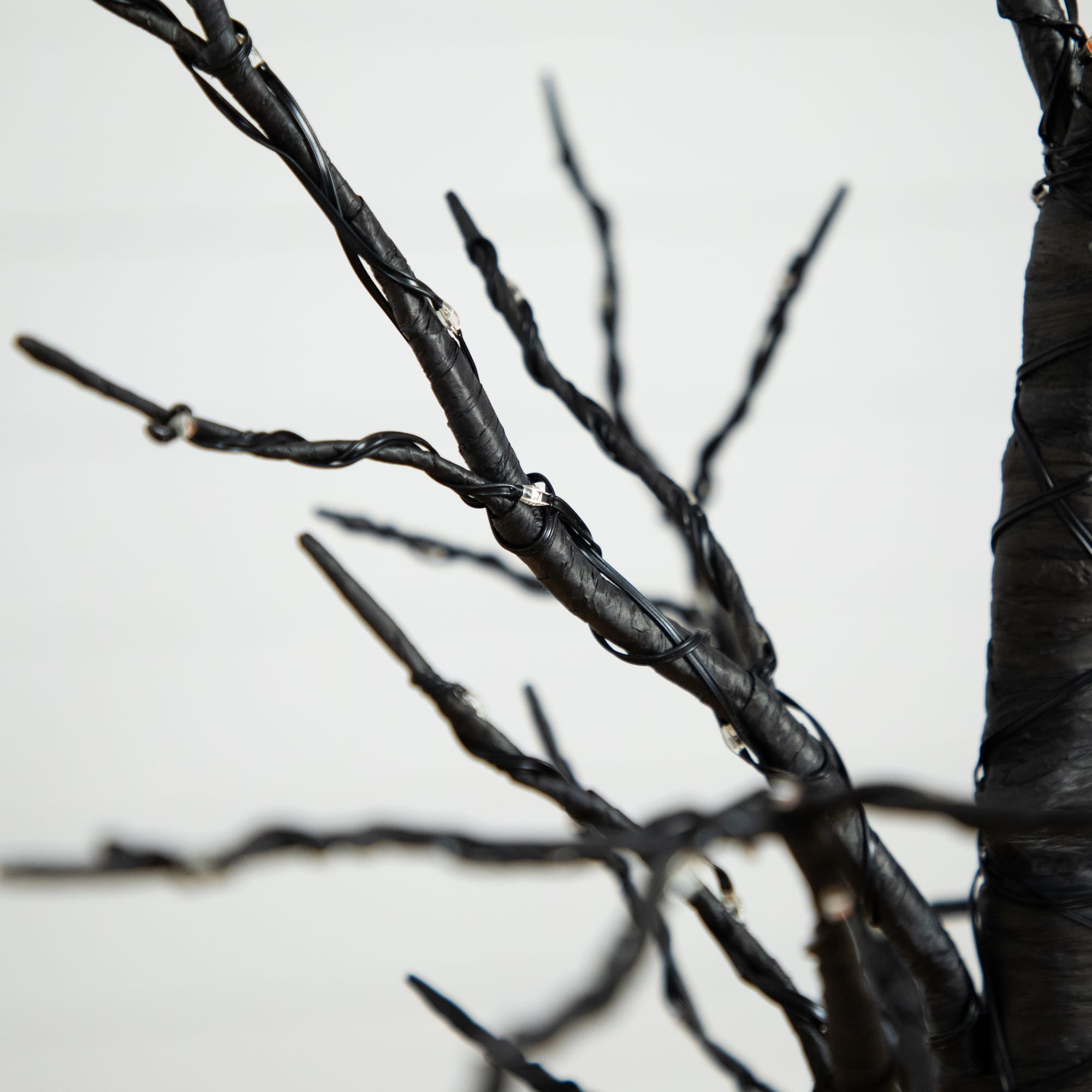 4ft. Pre-Lit LED Black Twig Artificial Halloween Tree