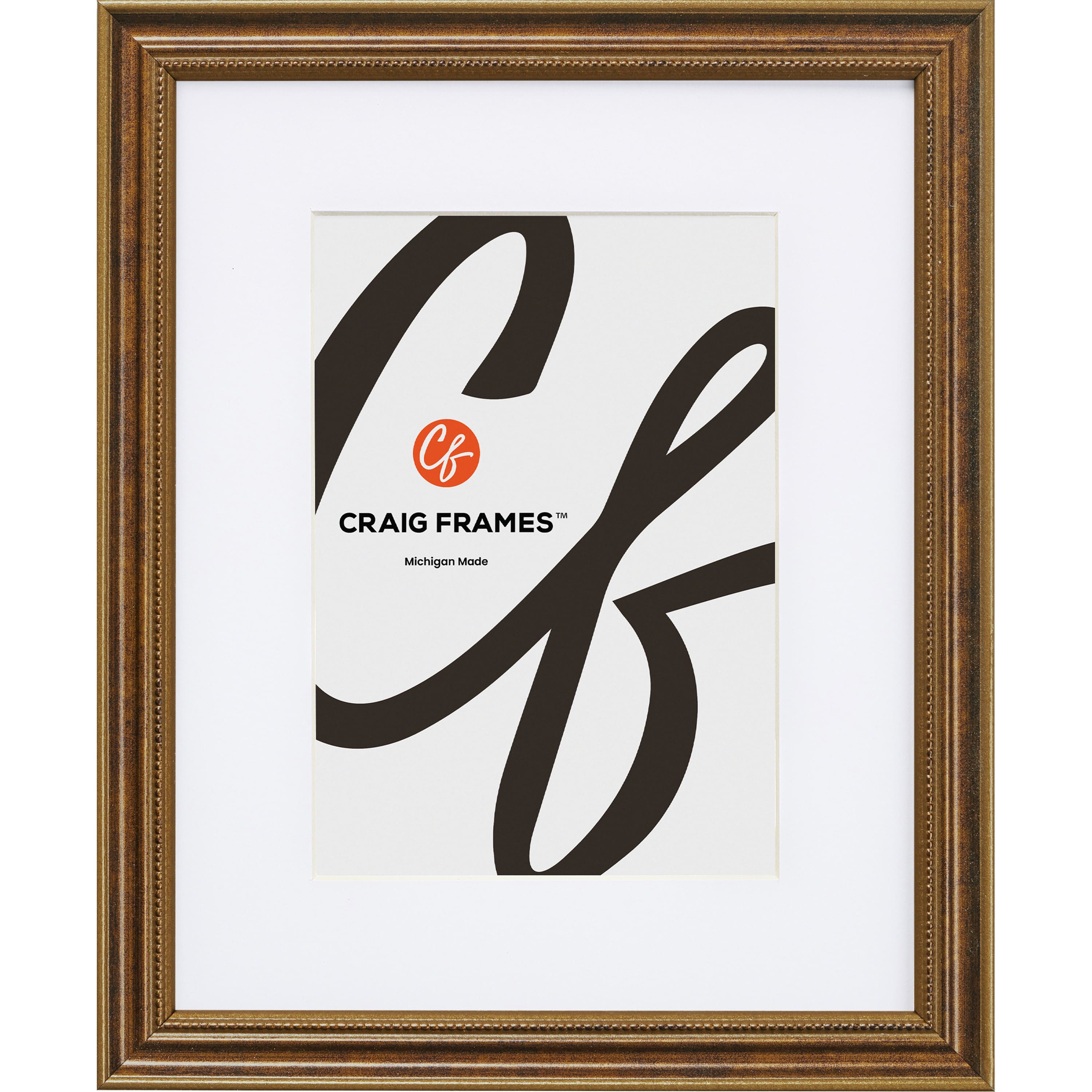 Craig Frames 4 Pack Stratton Bronze Picture Frame with Mat