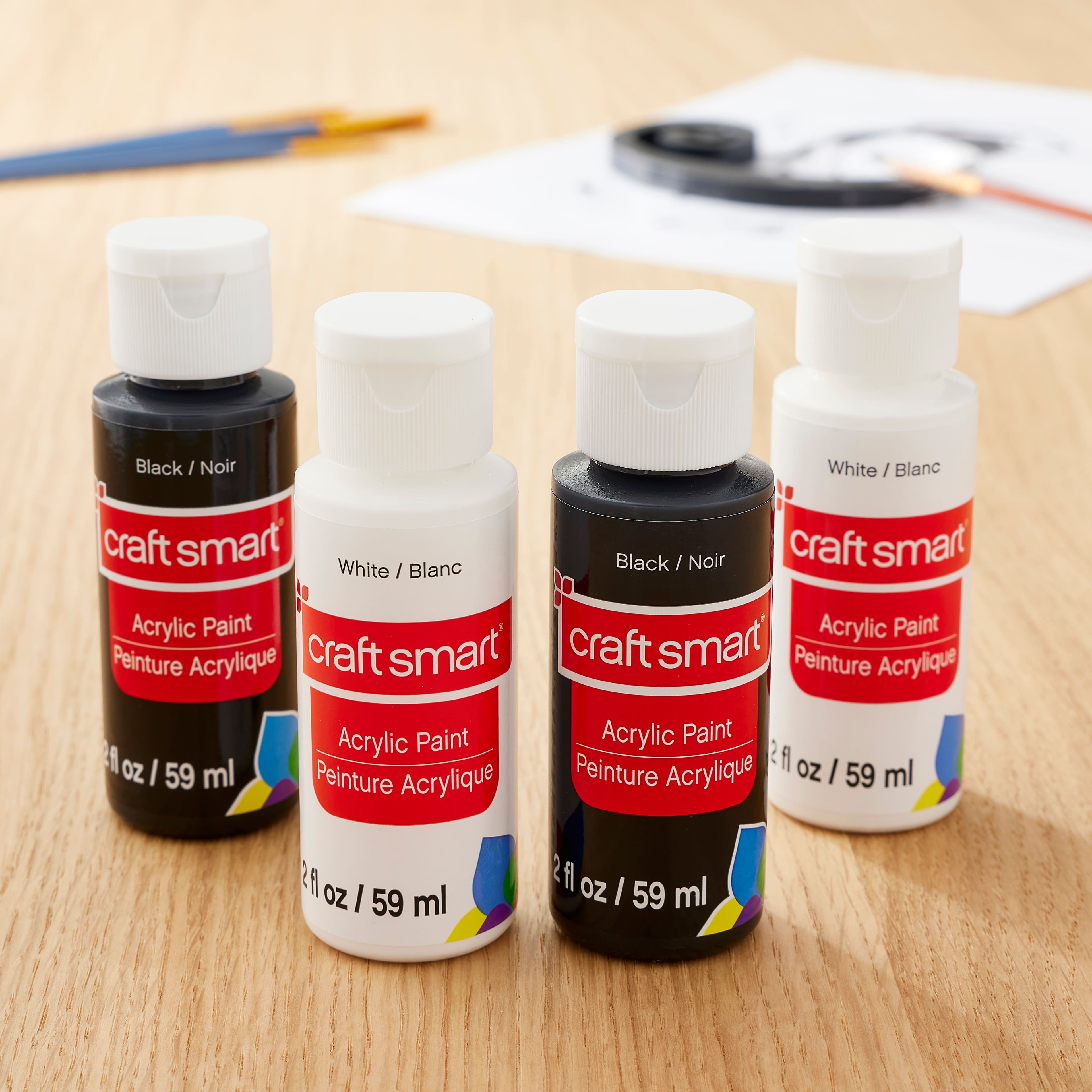 Shop for the Black & White Acrylic Paint Value Set By Craft Smart® at  Michaels