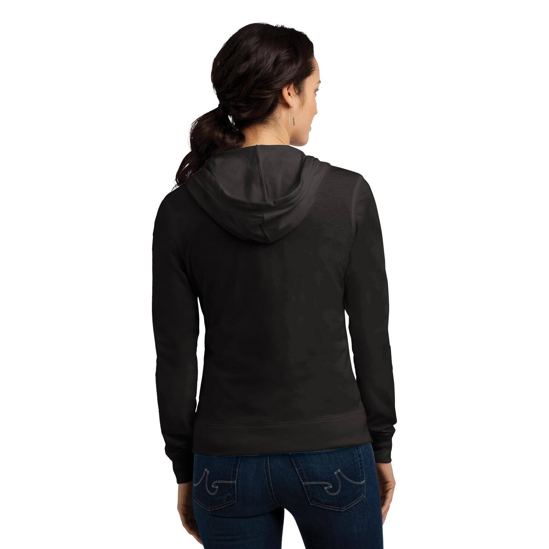 District® Women's Fitted Jersey Full-Zip Hoodie