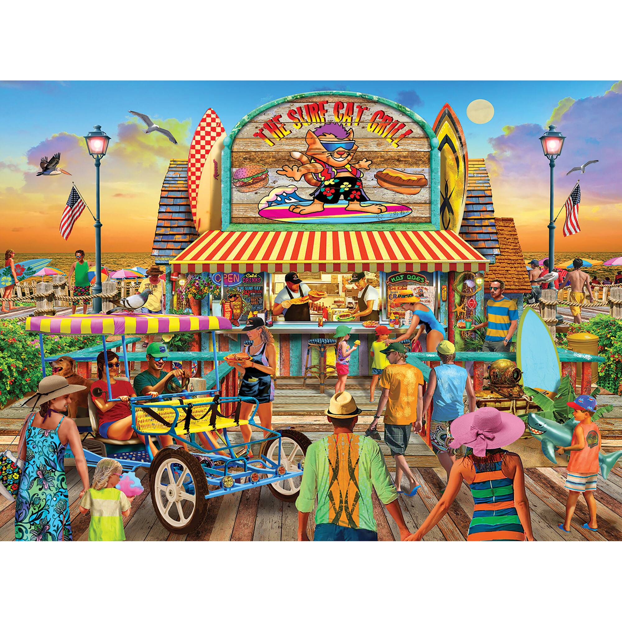 The Surf Cat Grill 1,000 Piece Puzzle