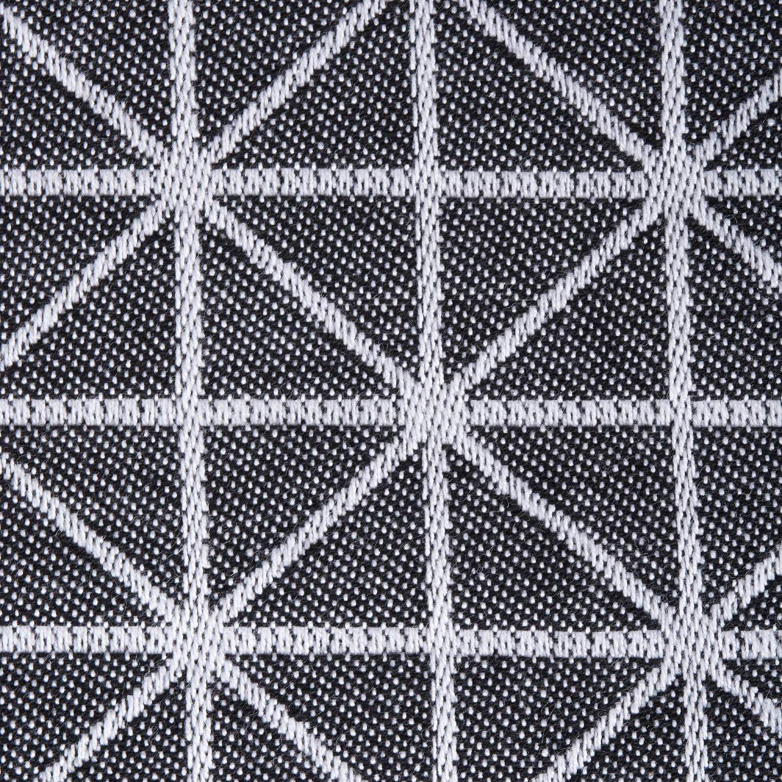 Black and White Triangle Table Runner 14" x 108"