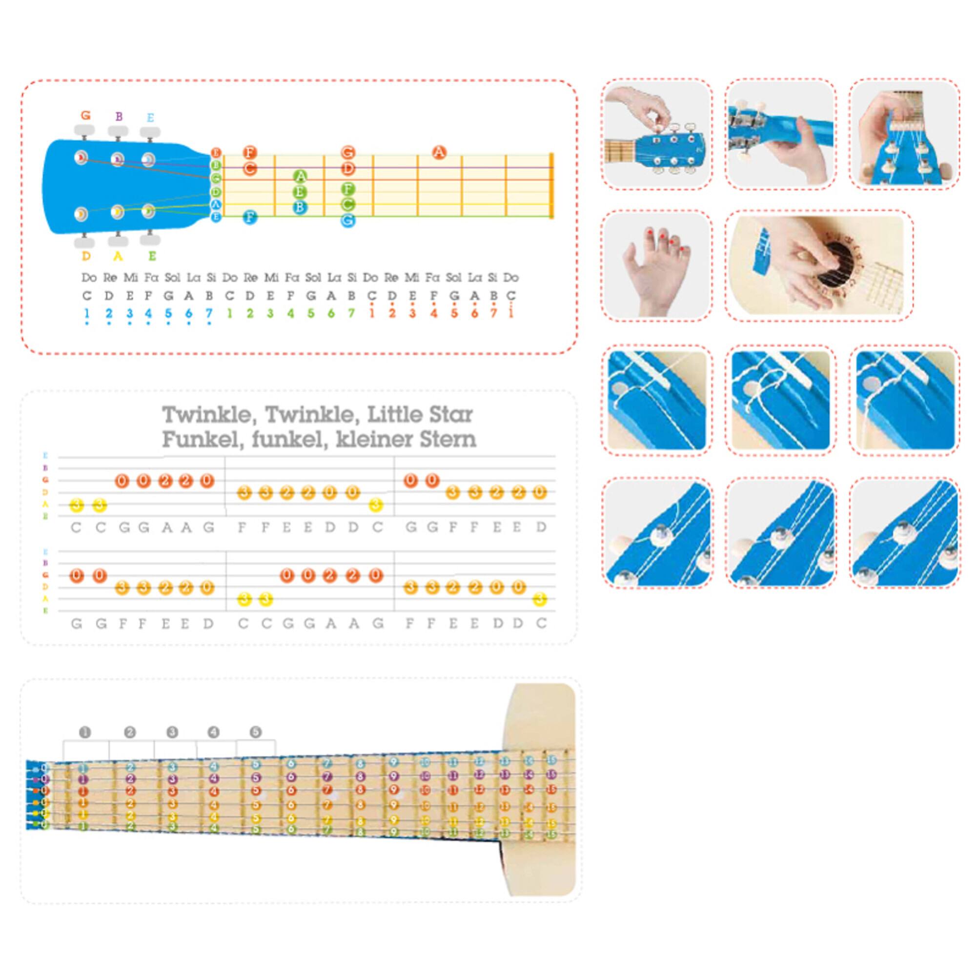 Hape 26&#x22; Blue Lagoon First Musical Guitar