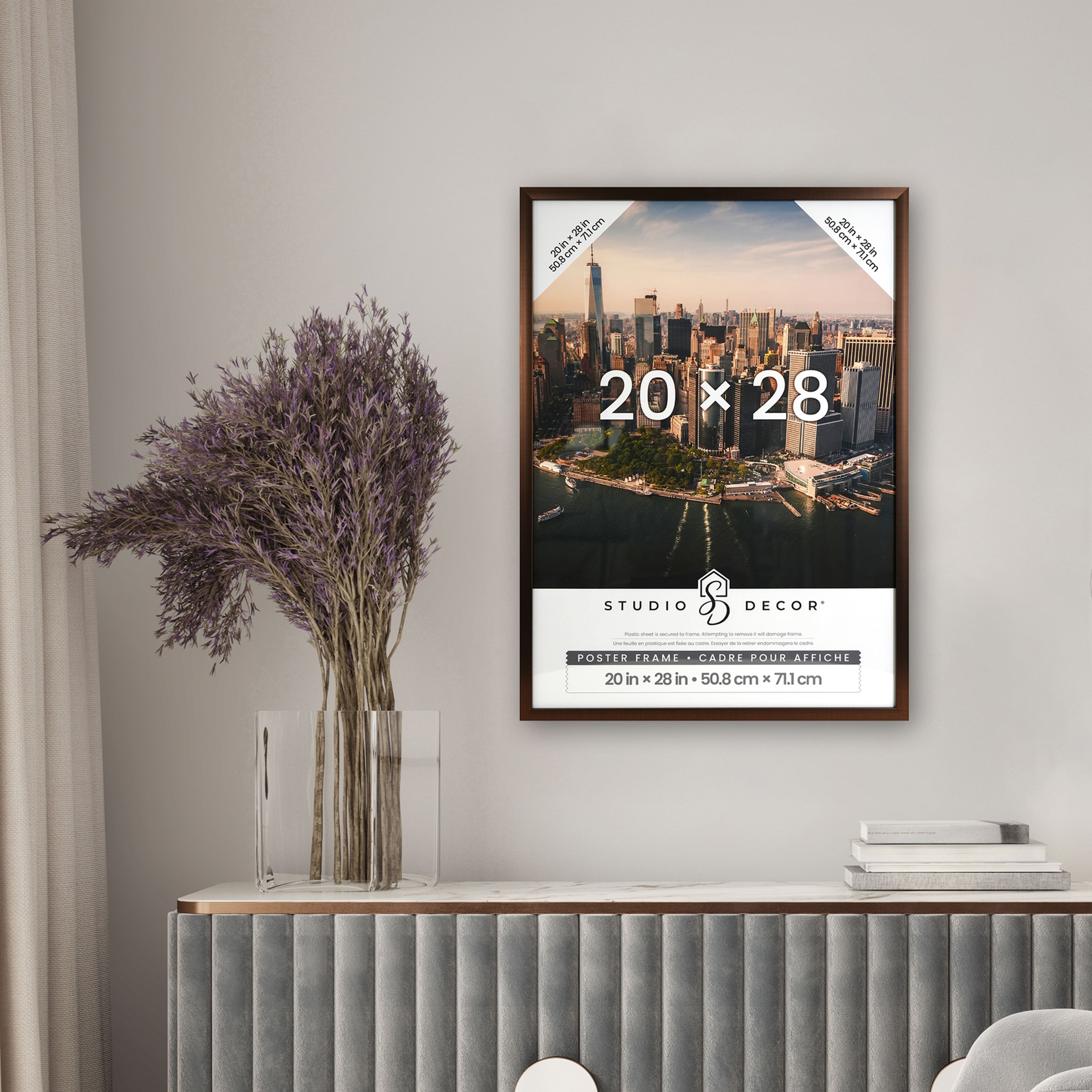 6 Pack: Downtown&#x2122; Bronze Finish Poster Frame by Studio D&#xE9;cor&#xAE;