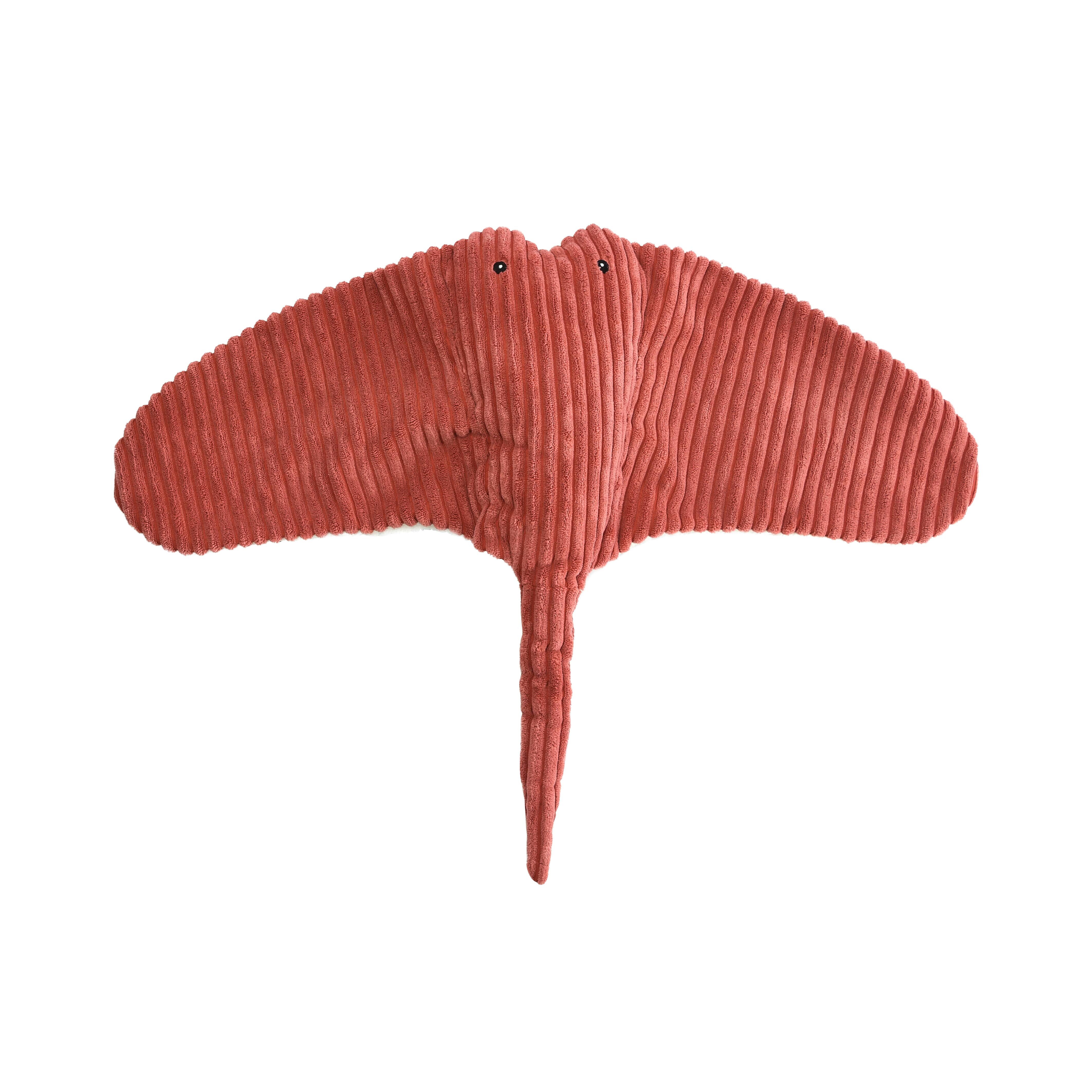 Hello Honey® 25" Rust Plush Corduroy Manta Ray