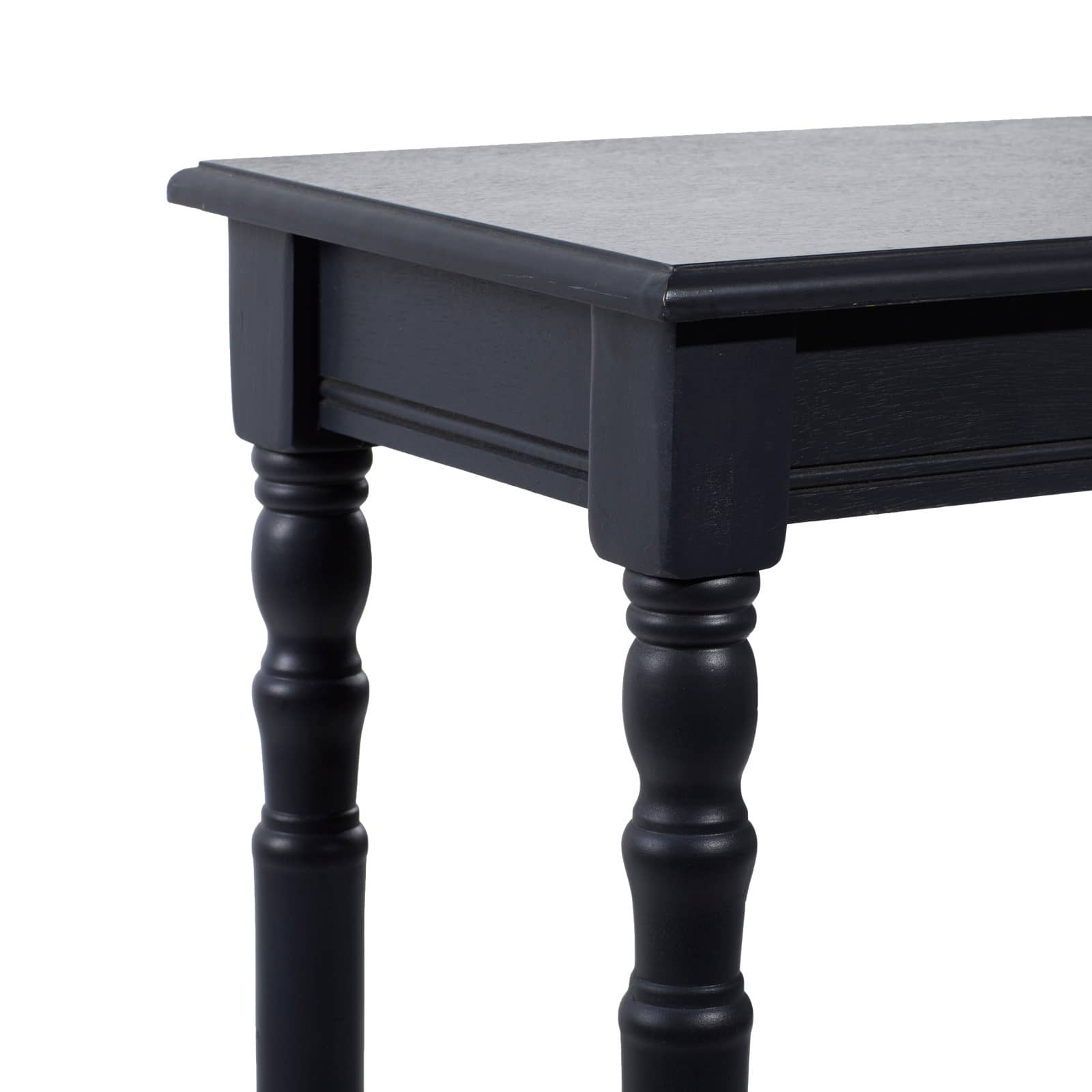 Black Traditional Wood Console Table, 32&#x22; x 32&#x22;