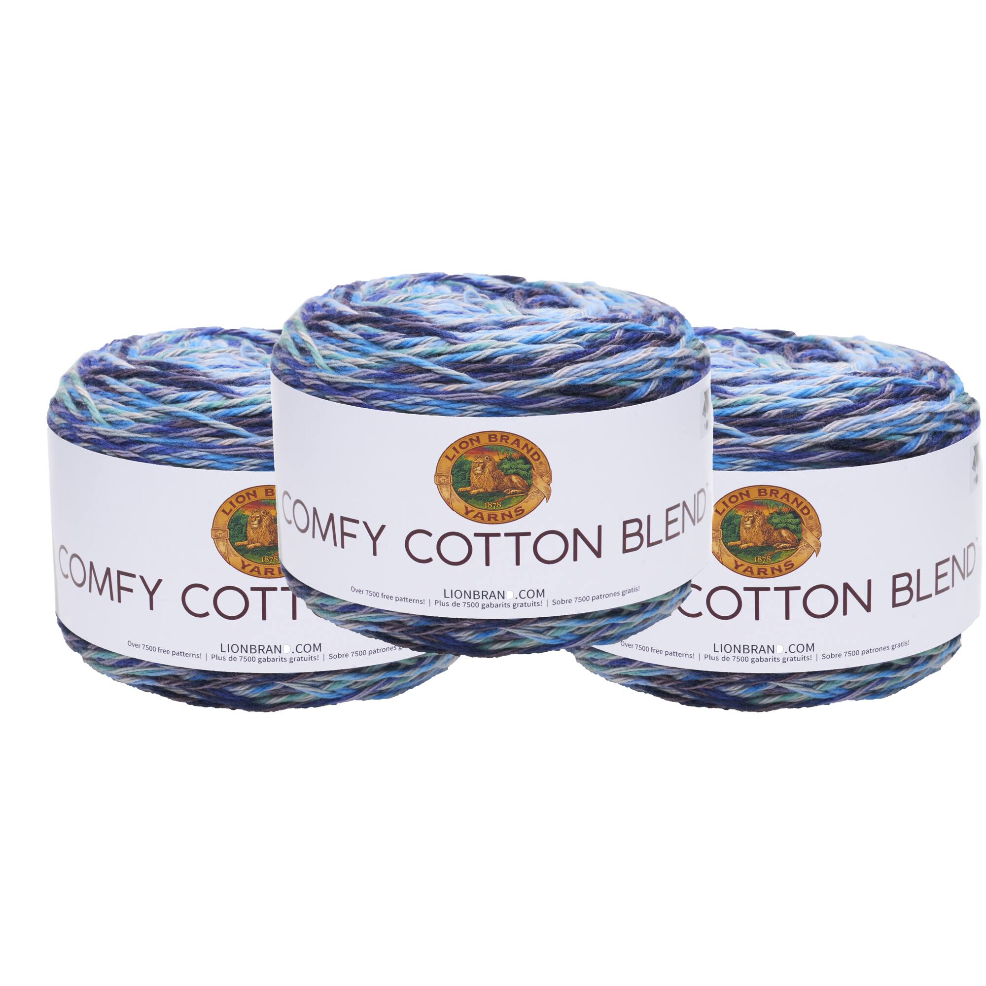 Lion Brand Comfy Cotton Blend, Cotton Yarn, Yarn for Home Decor