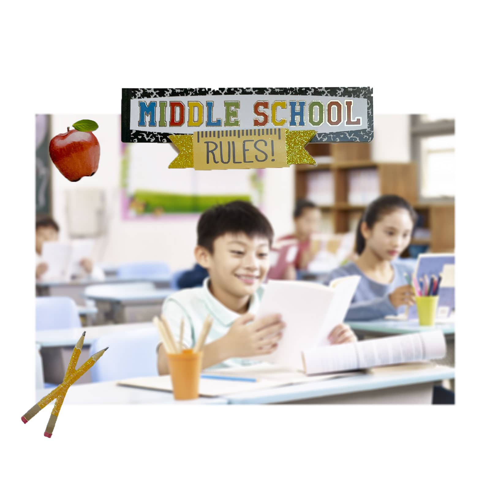 12 Pack: Middle School Stickers by Recollections™