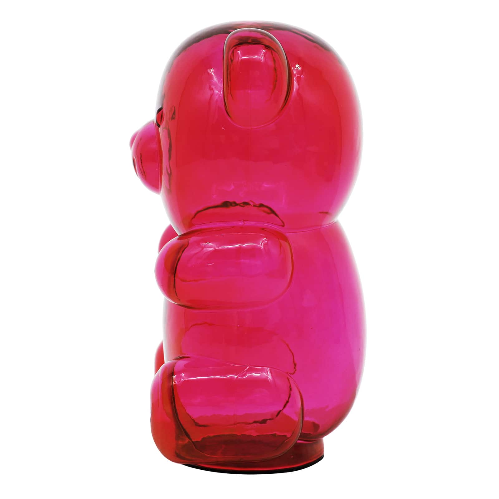 8&#x22; Pink Glass Bear Tabletop D&#xE9;cor by Ashland&#xAE;